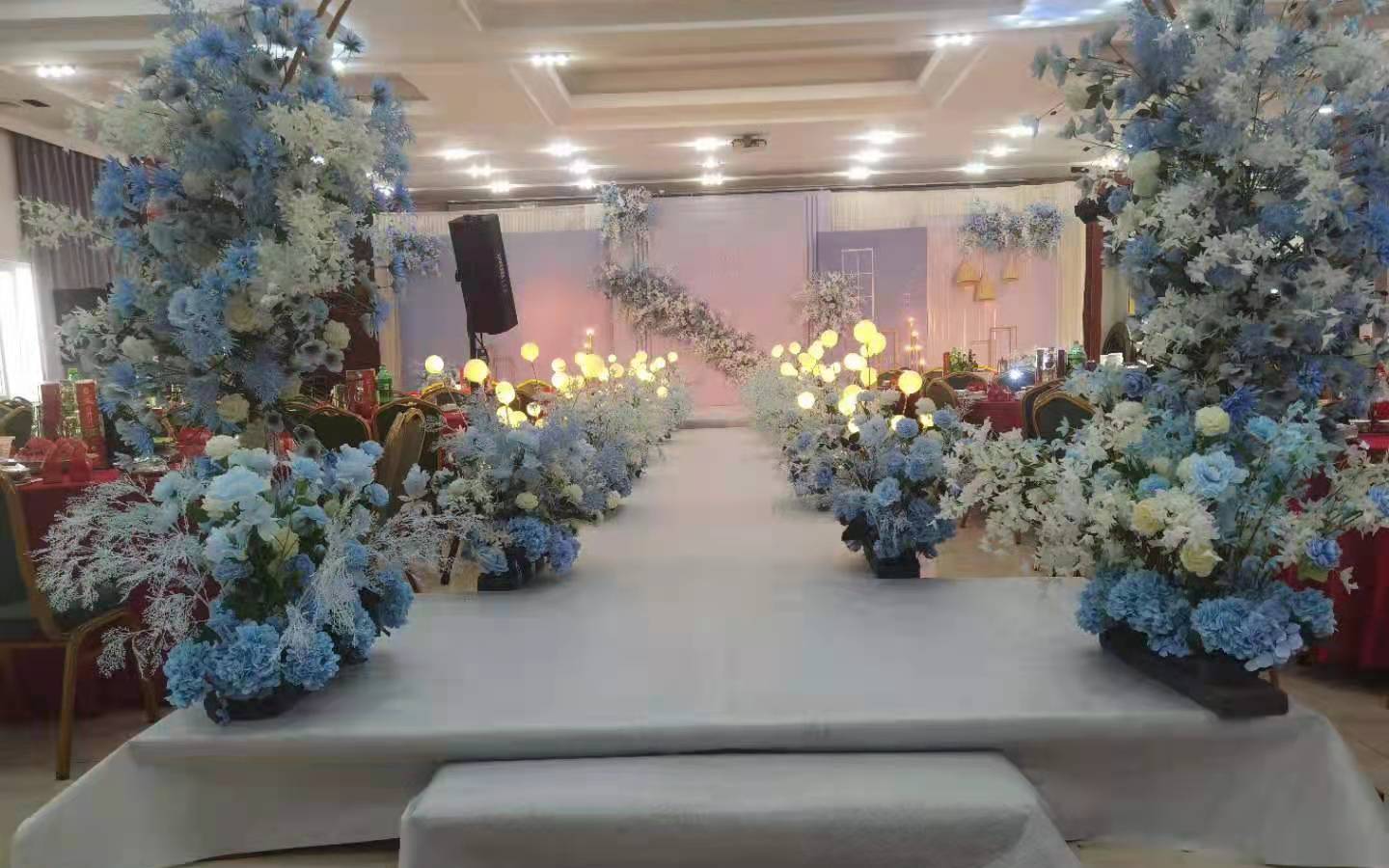 小预算唯美浪漫蓝色系婚礼