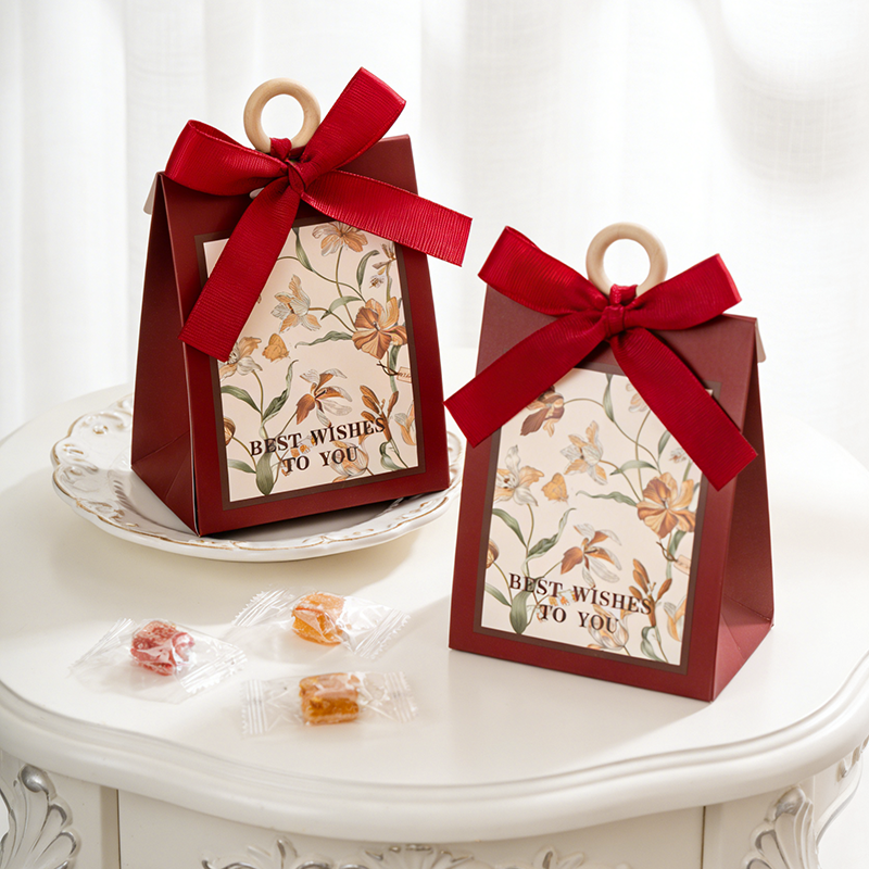 包好发货 成品喜糖套餐简约花卉 喜糖+喜糖盒【成品喜糖不支持退换】