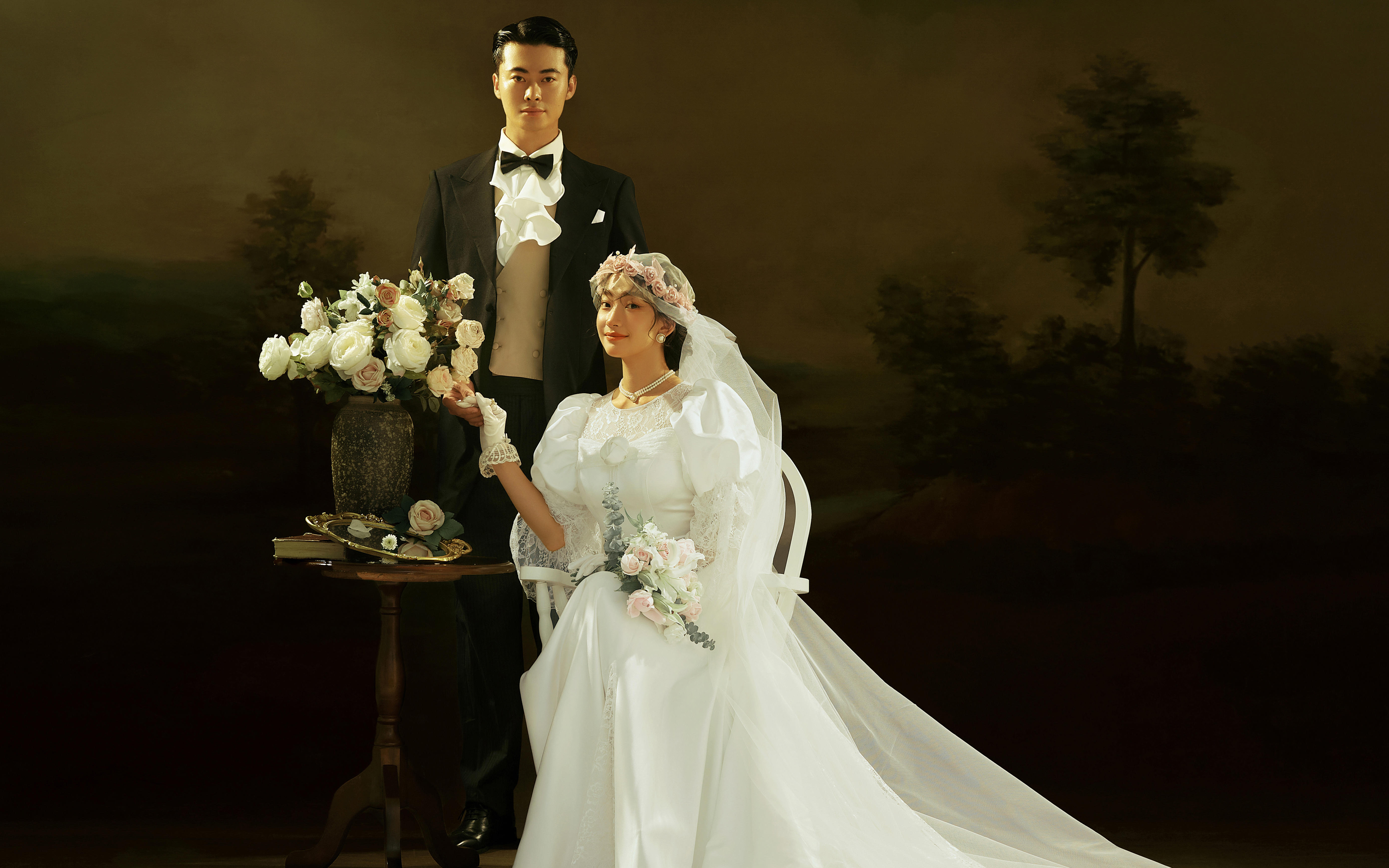 愛(ài)的儀式感復(fù)古油畫(huà)