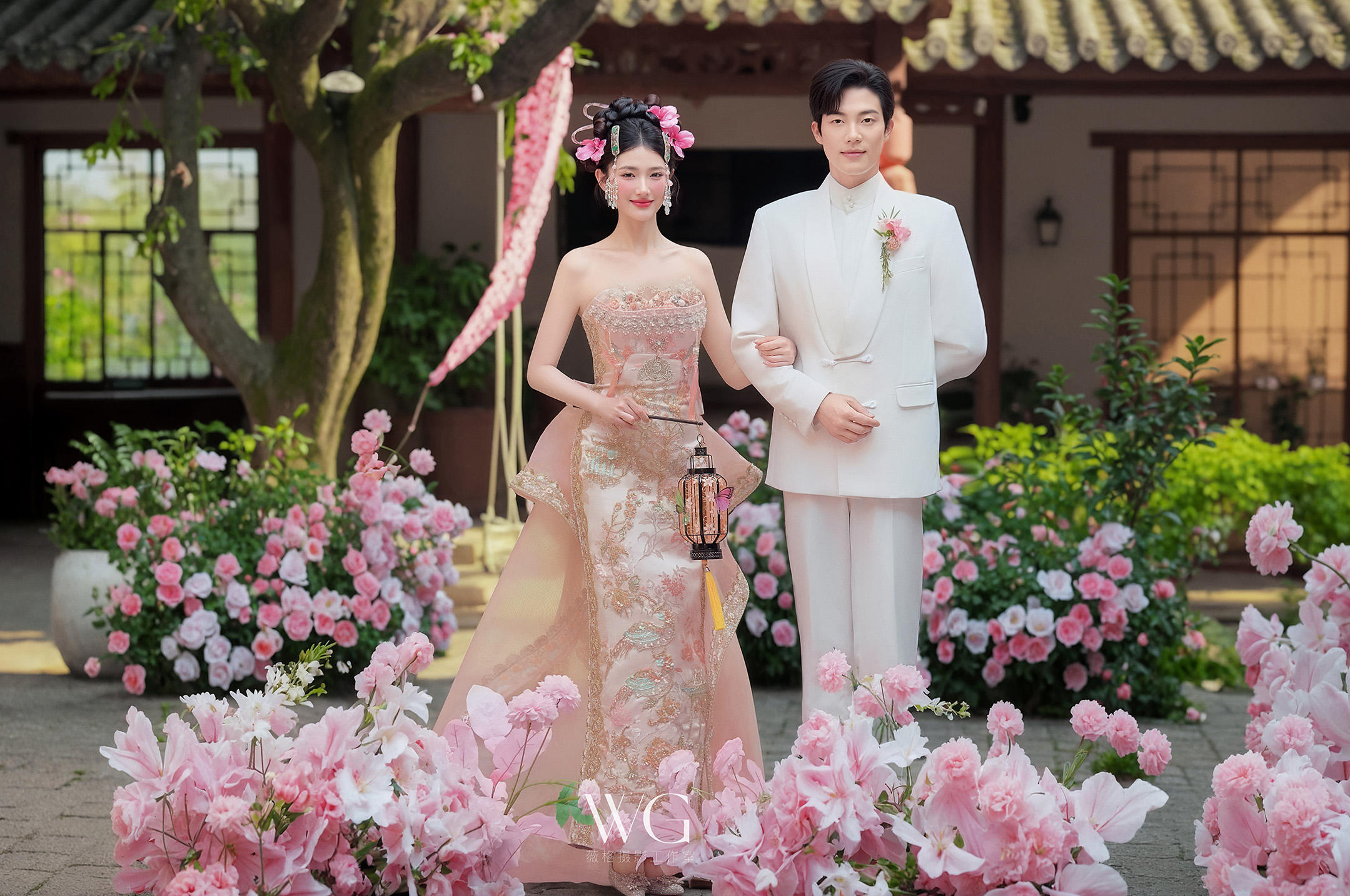今生簪花 世世漂亮??非遺與婚紗照的碰撞