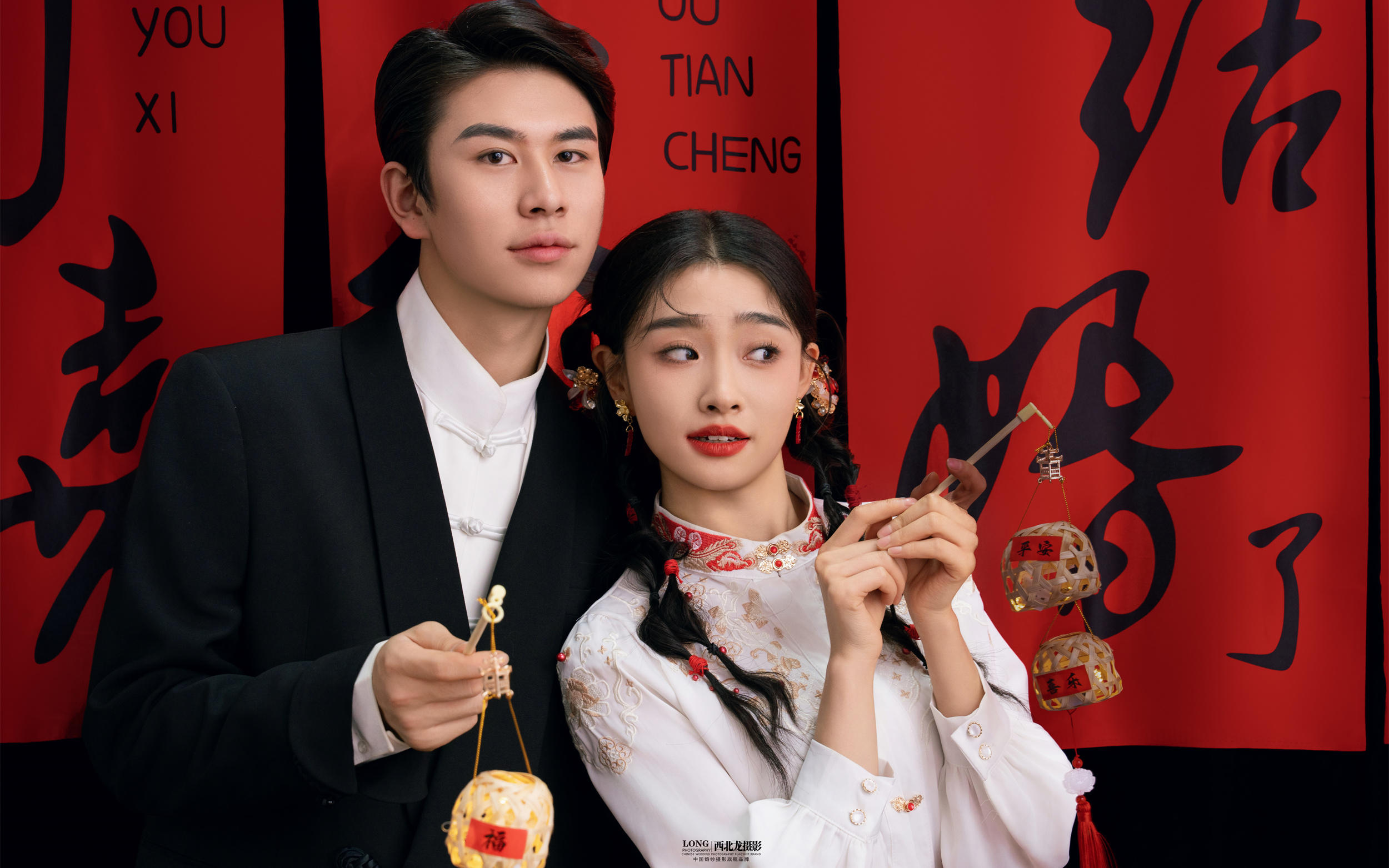 俏皮可爱的国风马面裙婚纱照💕全家都喜欢