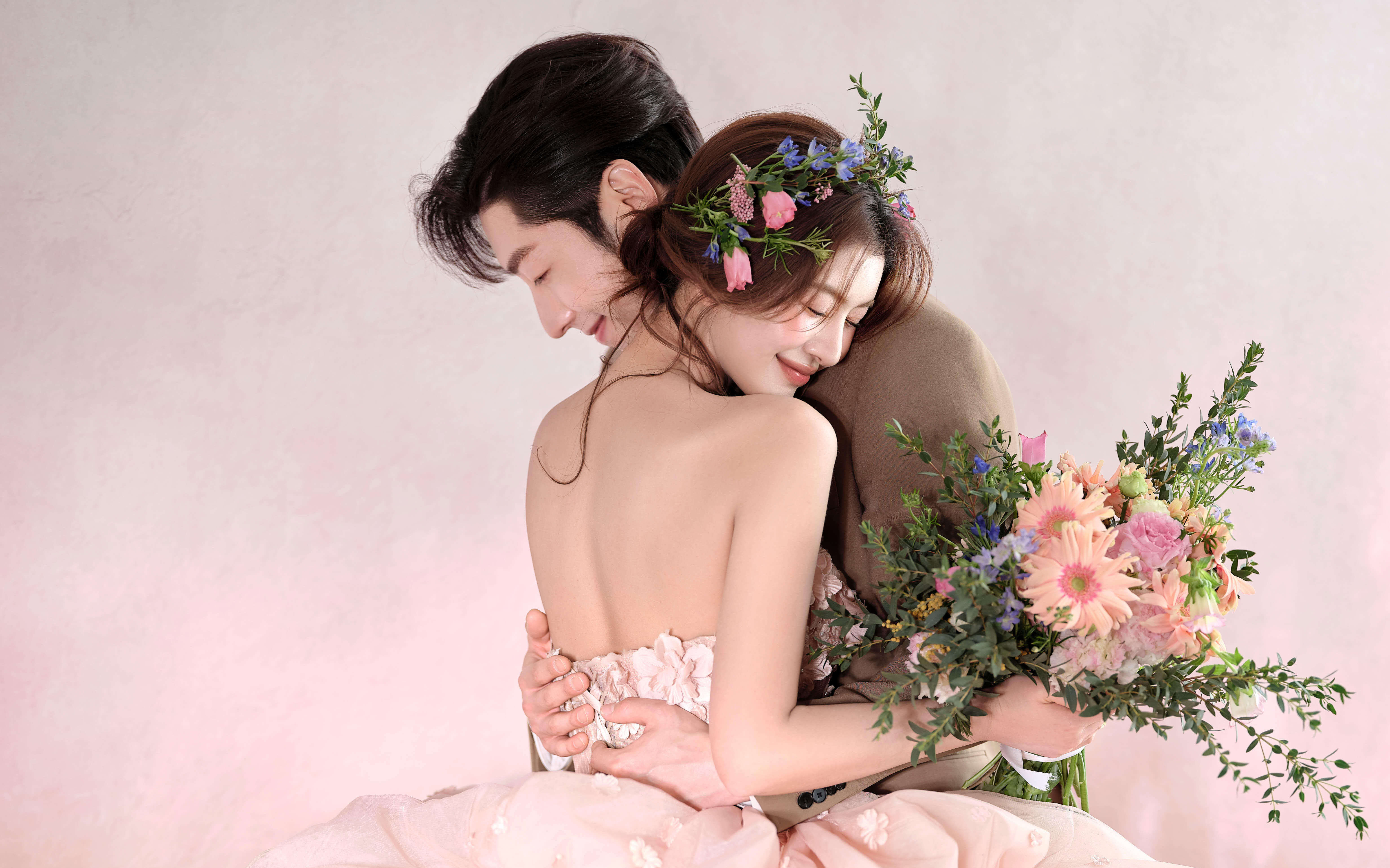 💐花神婚纱照太有氛围感