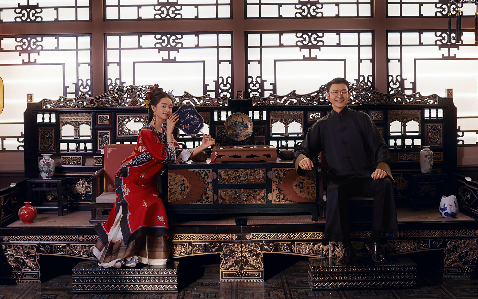 留洋少爷和清汉女宿命感💕中式婚纱照