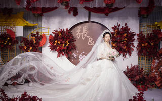 华容新中式婚礼 浪漫红白色婚礼|华容激情无限婚礼