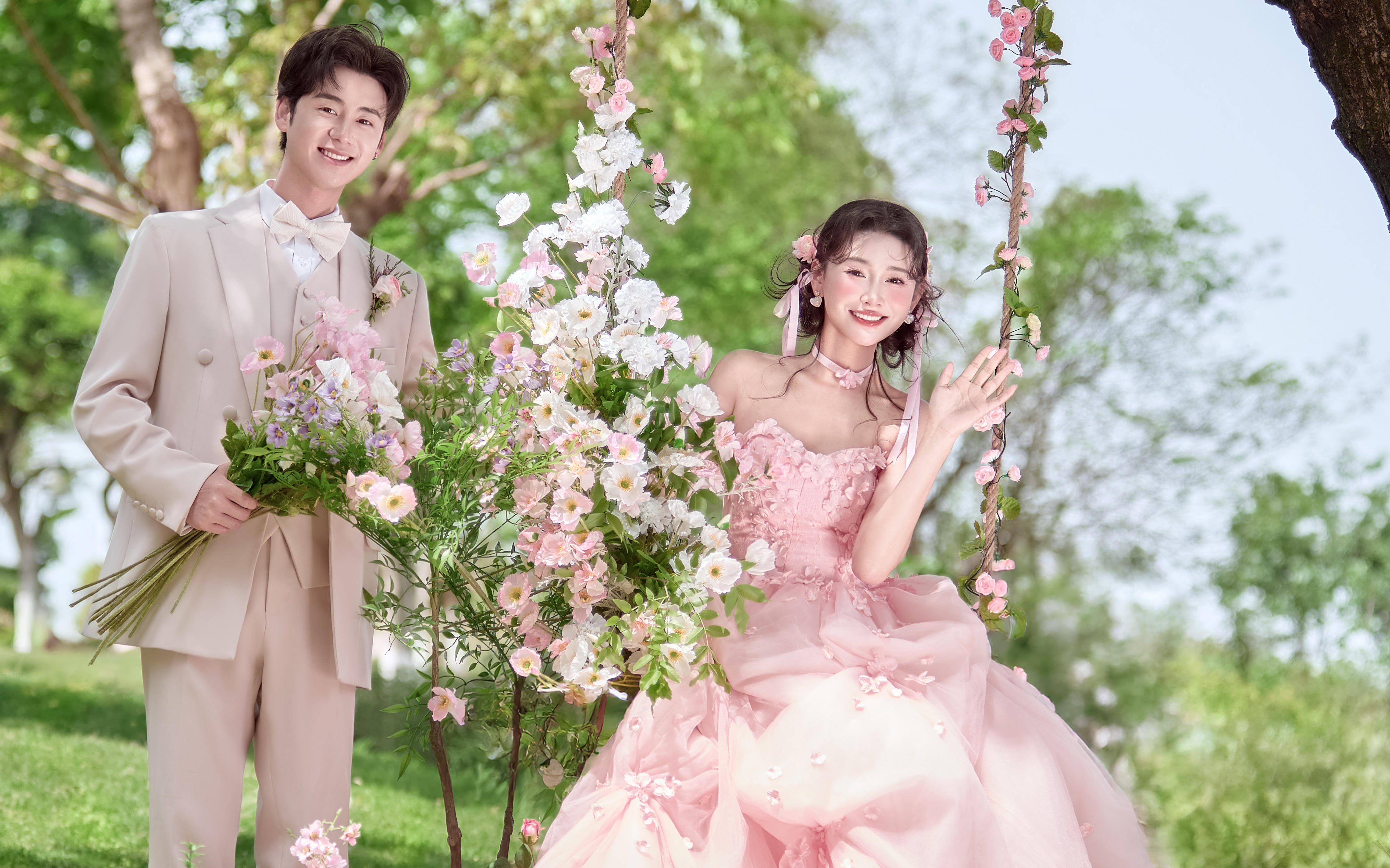 梵夢(mèng)?原創(chuàng) | 花神秋千婚紗照 我也拍上啦