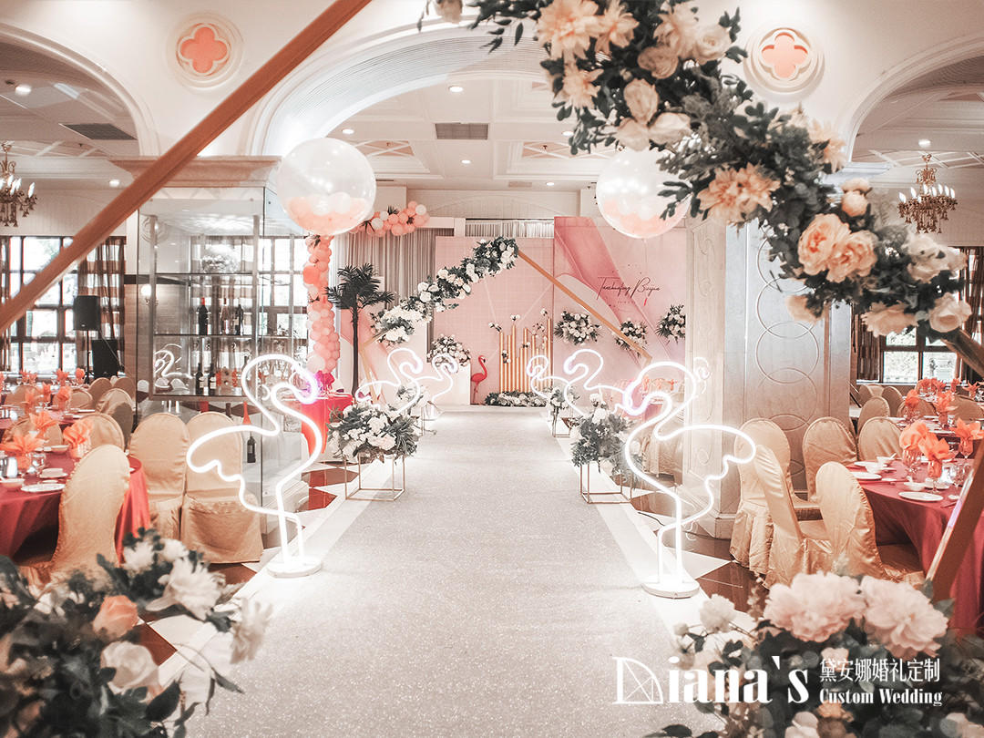 婚礼爆款  ins火烈鸟风