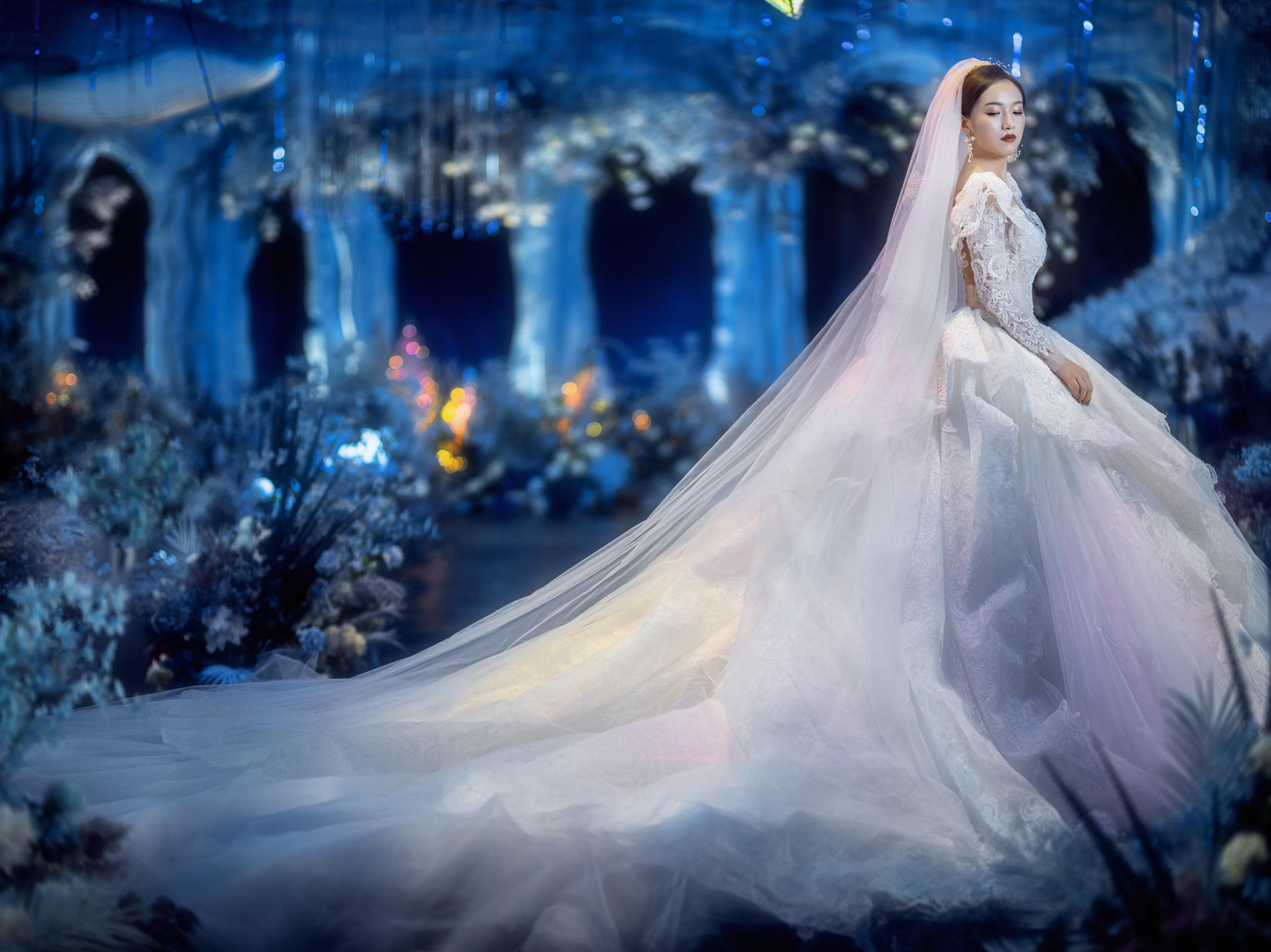 【牛年限定特惠】如身临其境般梦幻海洋蓝婚礼