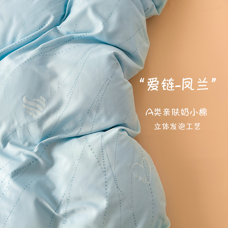 2025新款A类超柔奶小棉6D立体印花四件套