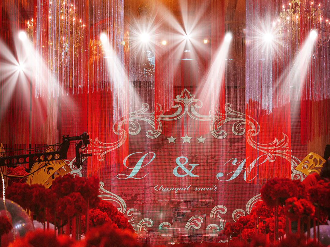永村婚礼概念馆《红金》色系婚礼大气庄重风格