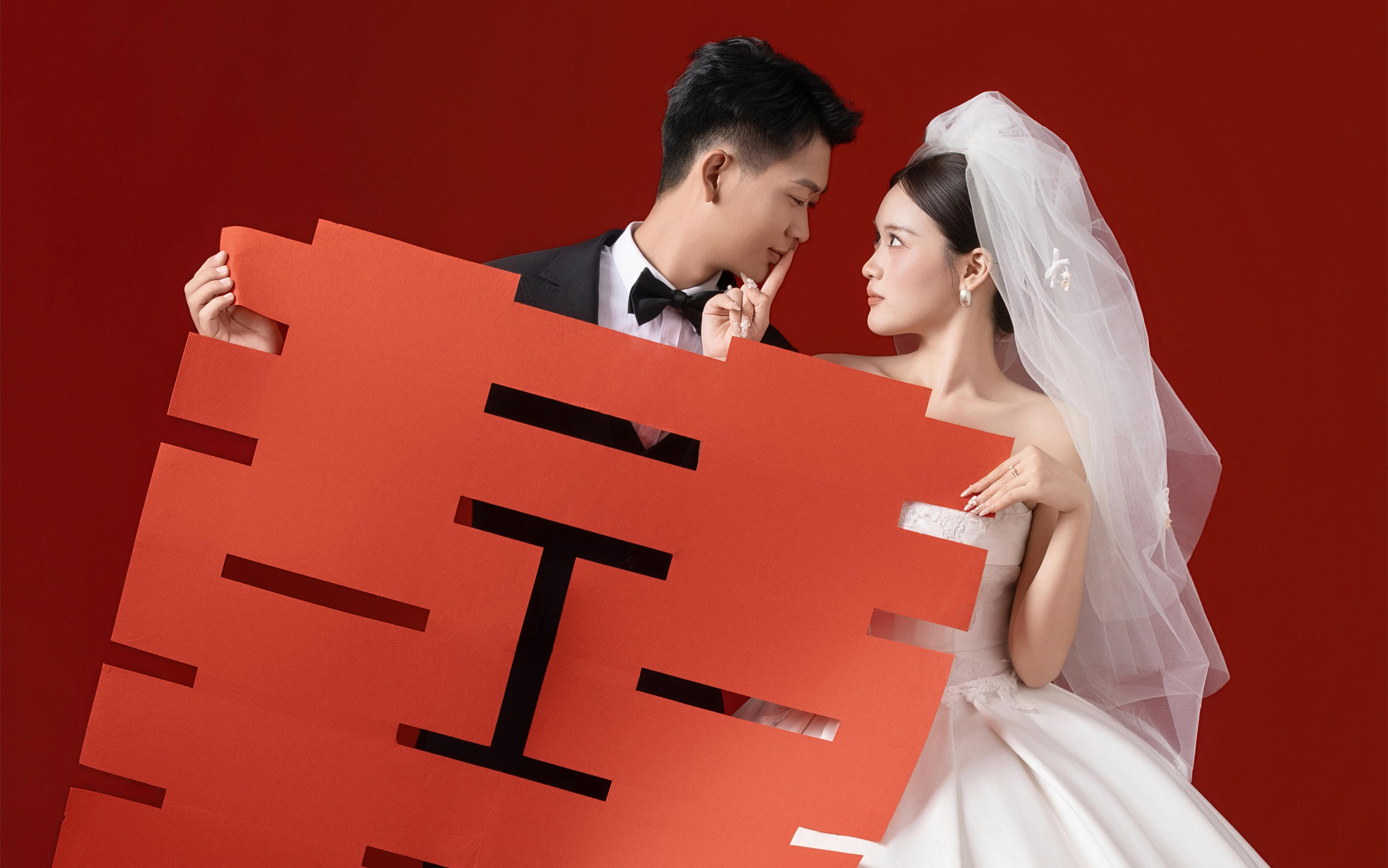 【壹家摄影】创意感拉满的新中式喜嫁婚纱照!