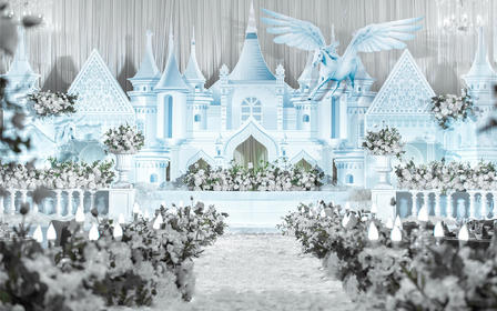 水星记婚礼|水晶蓝 梦幻城堡婚礼