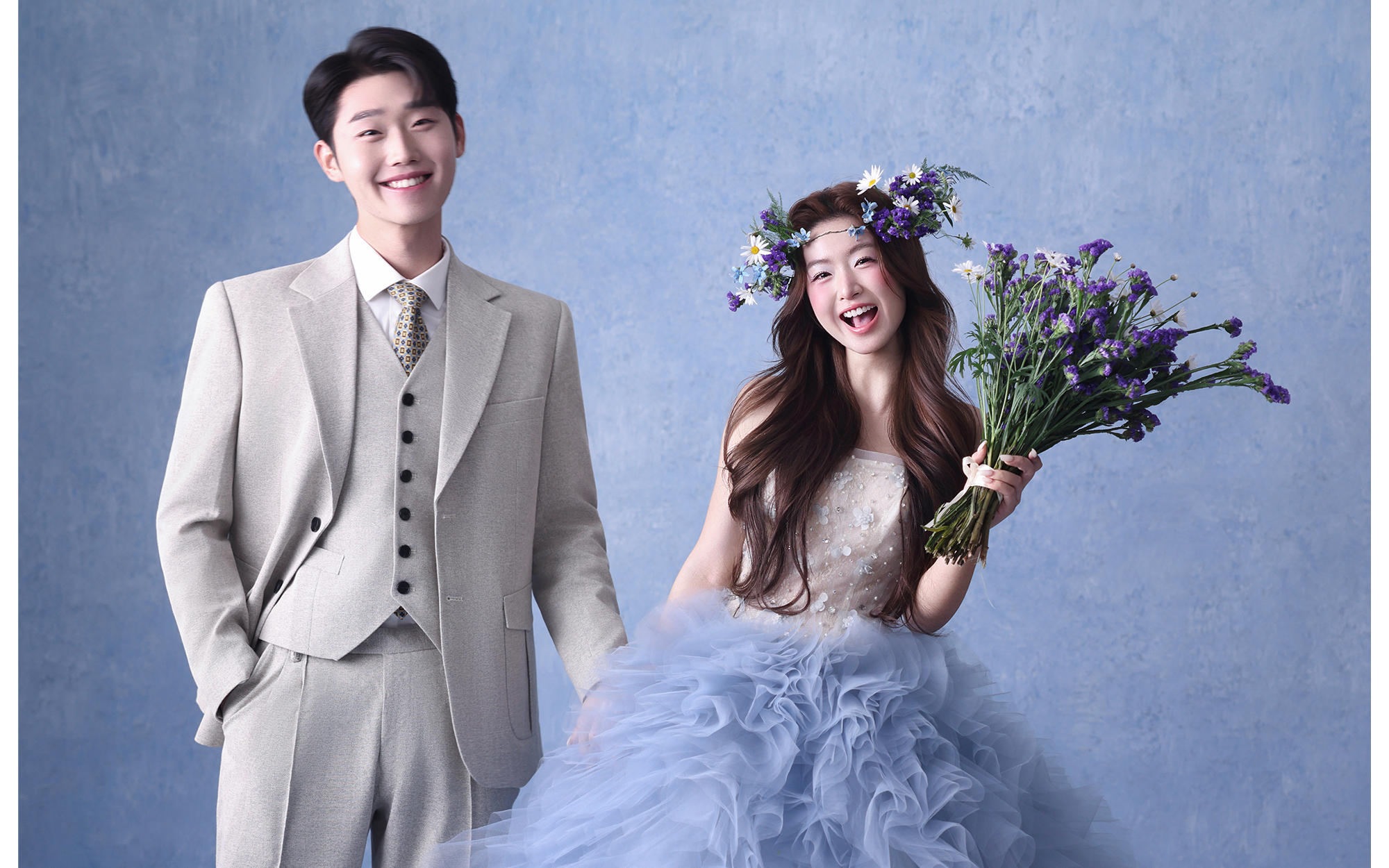 拍到了超夢幻的藍(lán)色油畫婚紗照（藍(lán)色夢境）