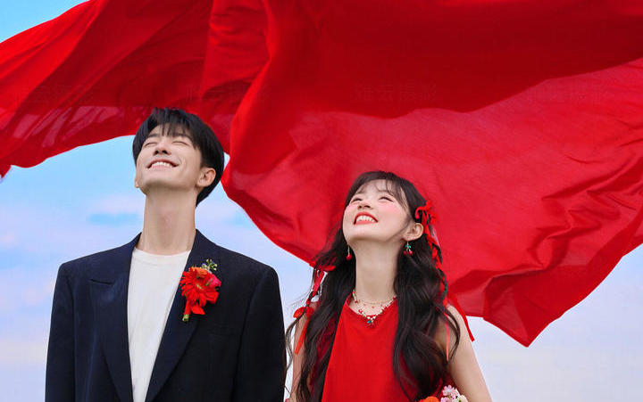 喜嫁婚紗照向上的生命力