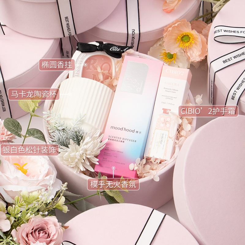 【高品質(zhì)推薦】絲絨浪漫圓桶伴娘伴手禮