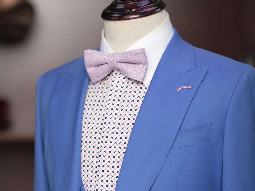 VBC Super110‘S轻薄冰蓝色套西