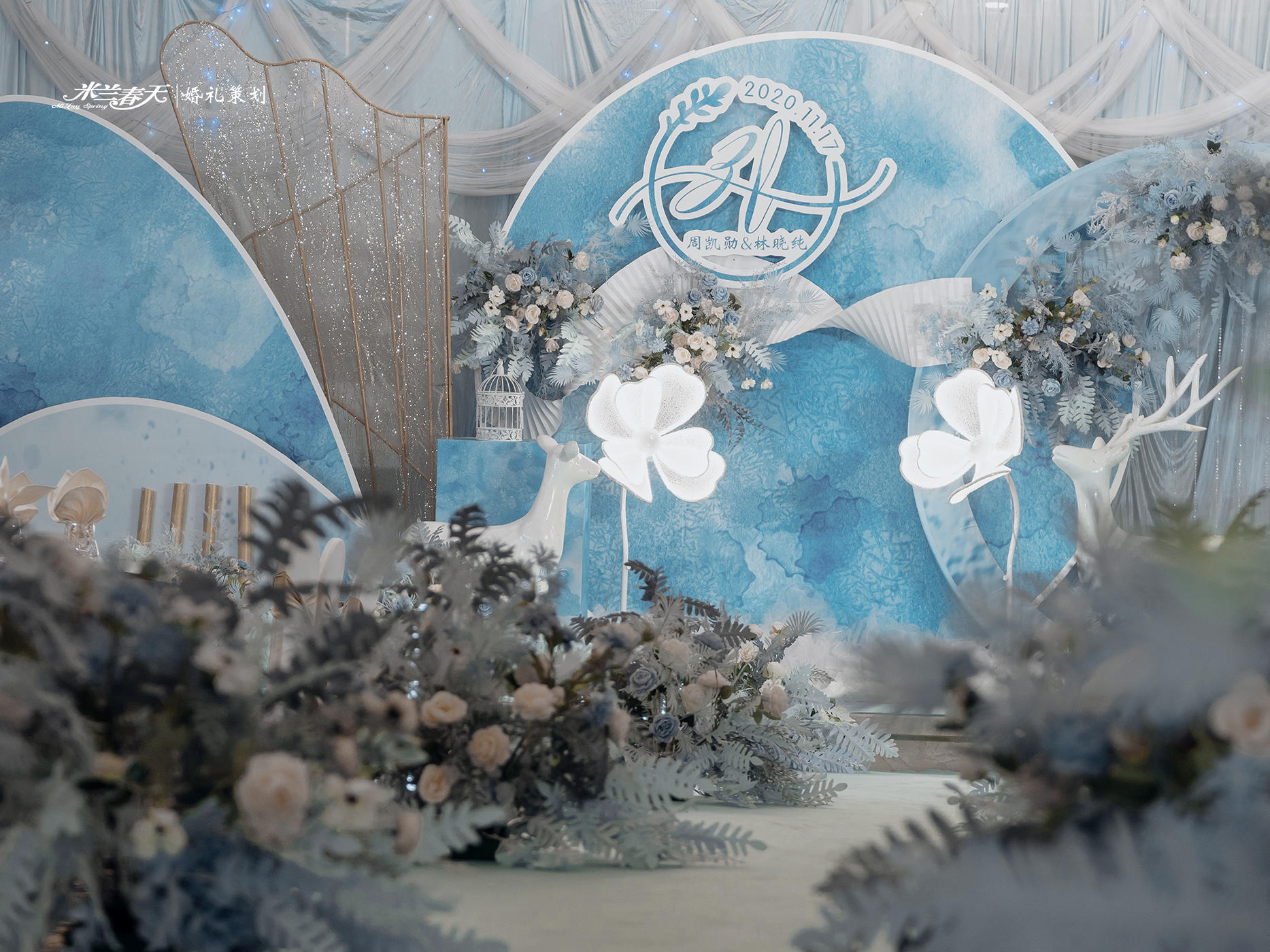 米兰春天 西式婚礼｜人气套餐香槟色小清新婚礼