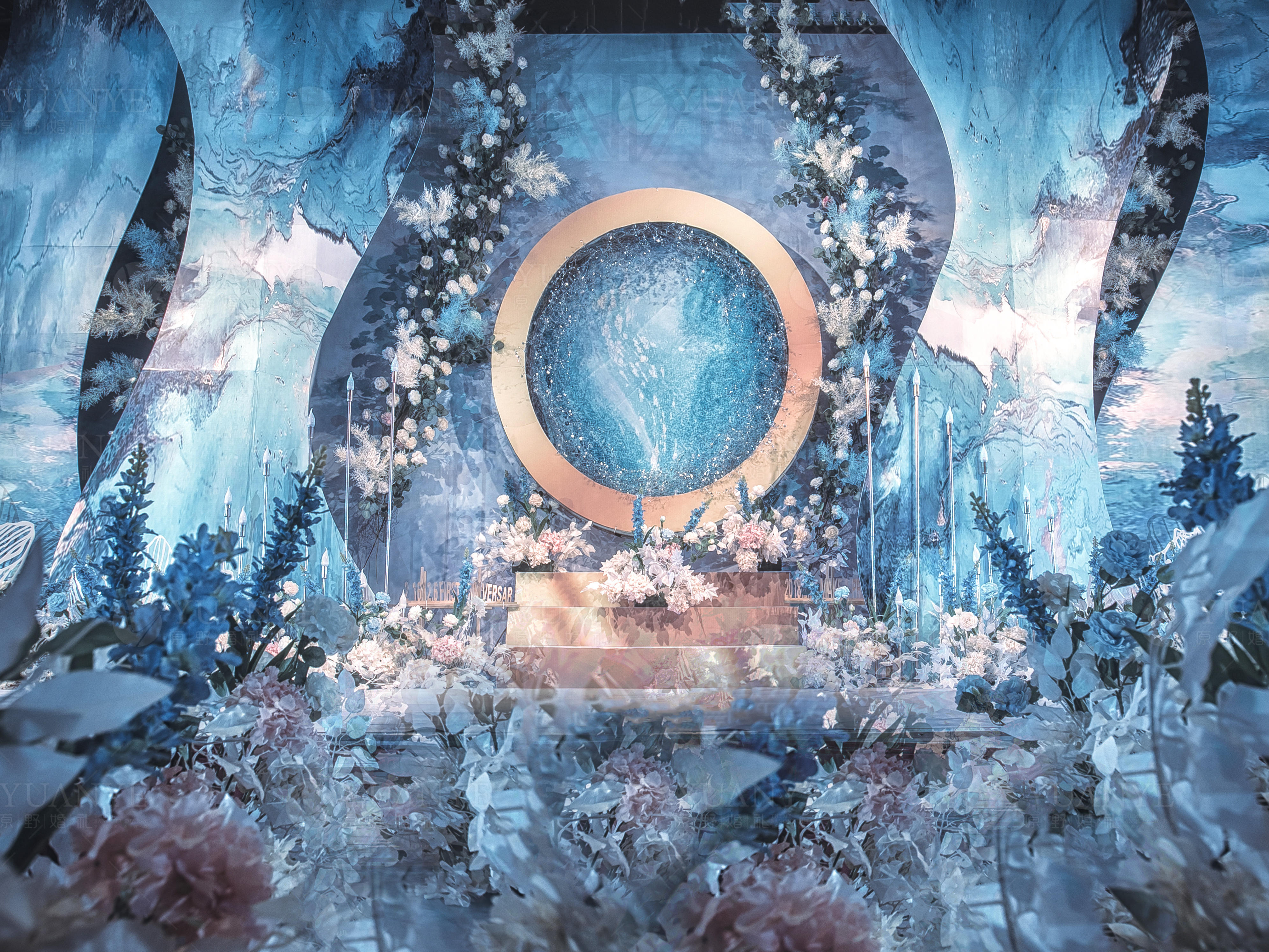 简报 蓝色婚礼真实婚礼原野婚礼