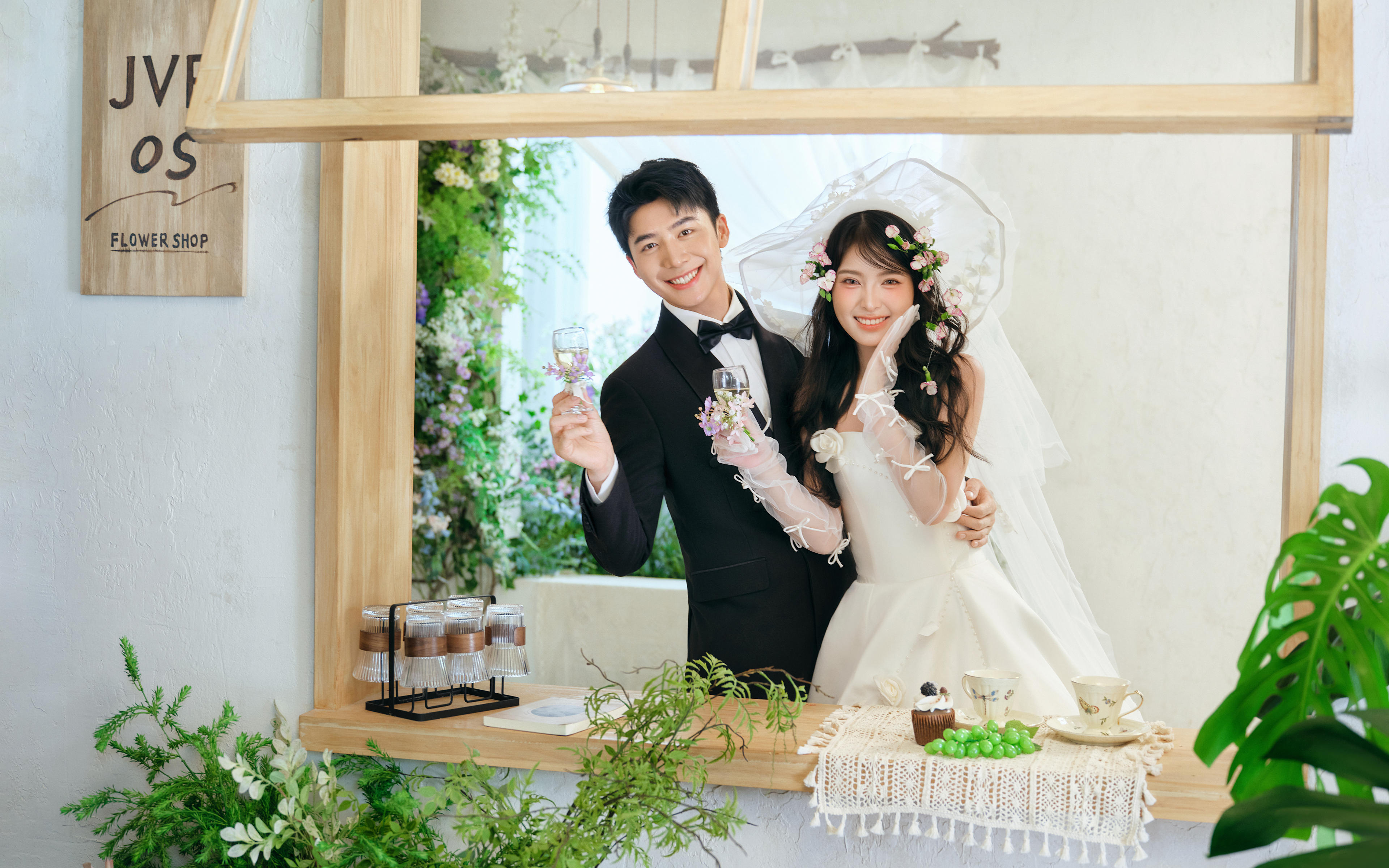 森系室內(nèi)婚紗照美到心巴上??徐州婚紗照