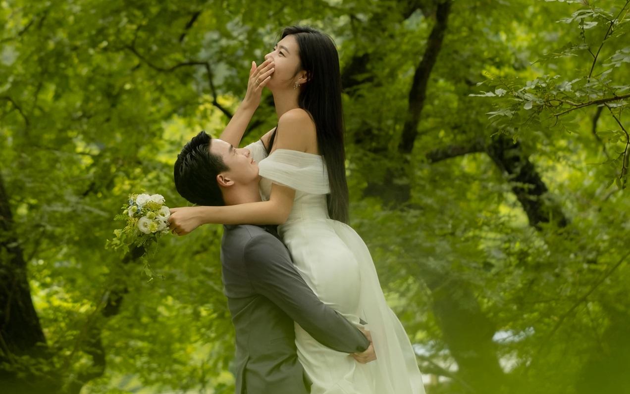 夏日限定浪漫🌿林间森系氛围感婚纱照