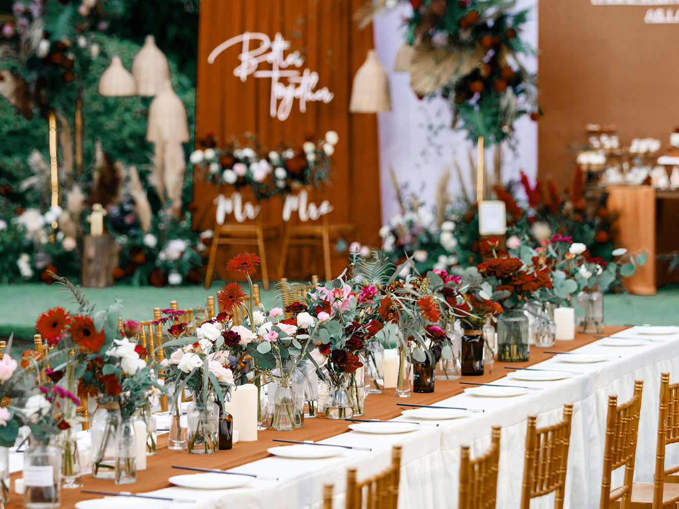 一往情深主题户外婚礼 公安龙凤呈祥婚庆