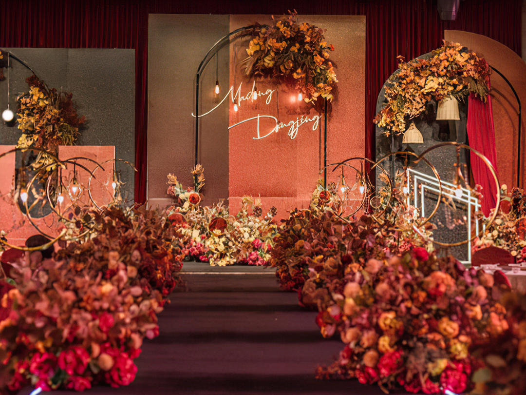 【超值系列】红橙色大气轻奢系列婚礼主题