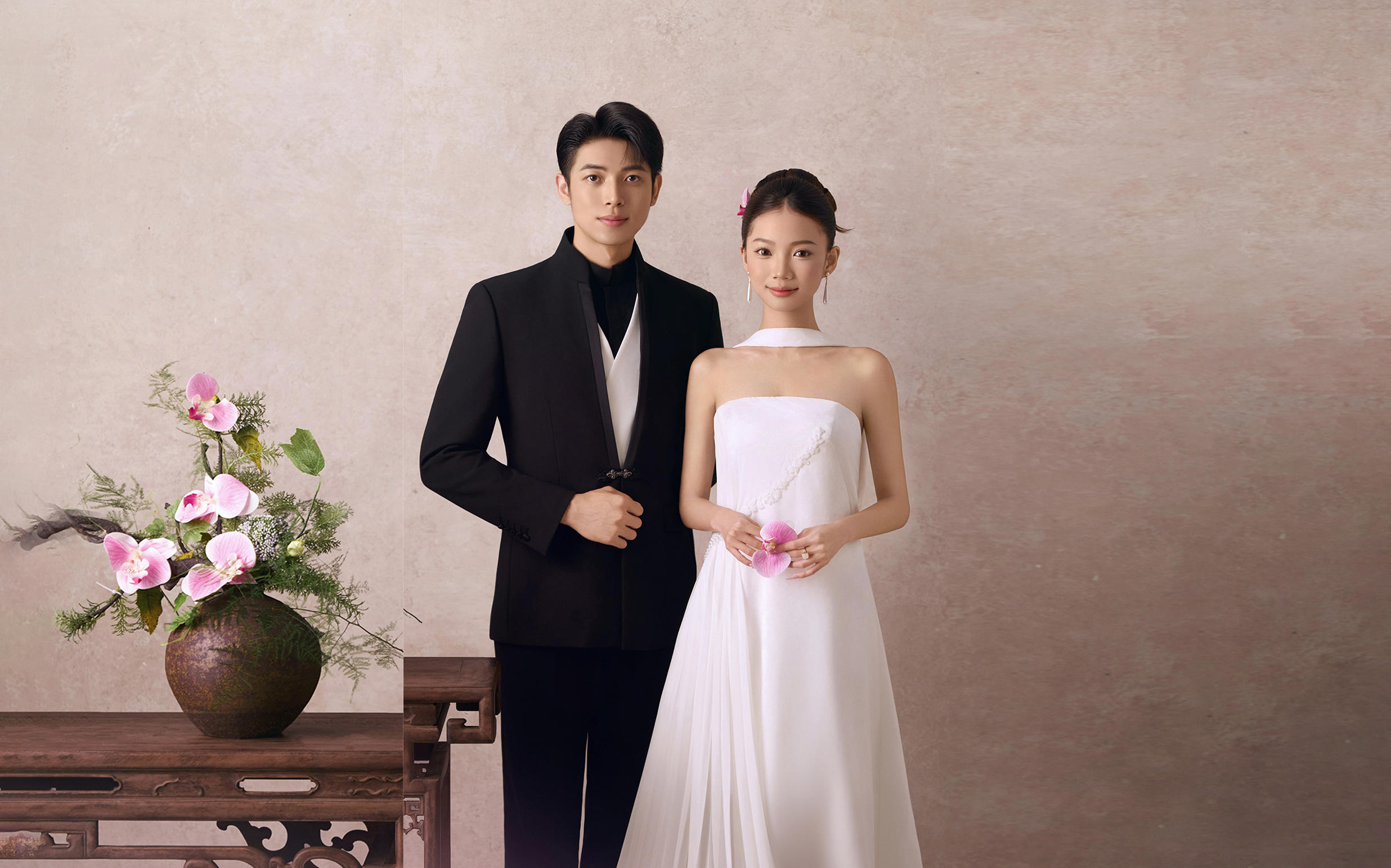 解鎖少女心??粉紫色新中式婚紗照美出新高度