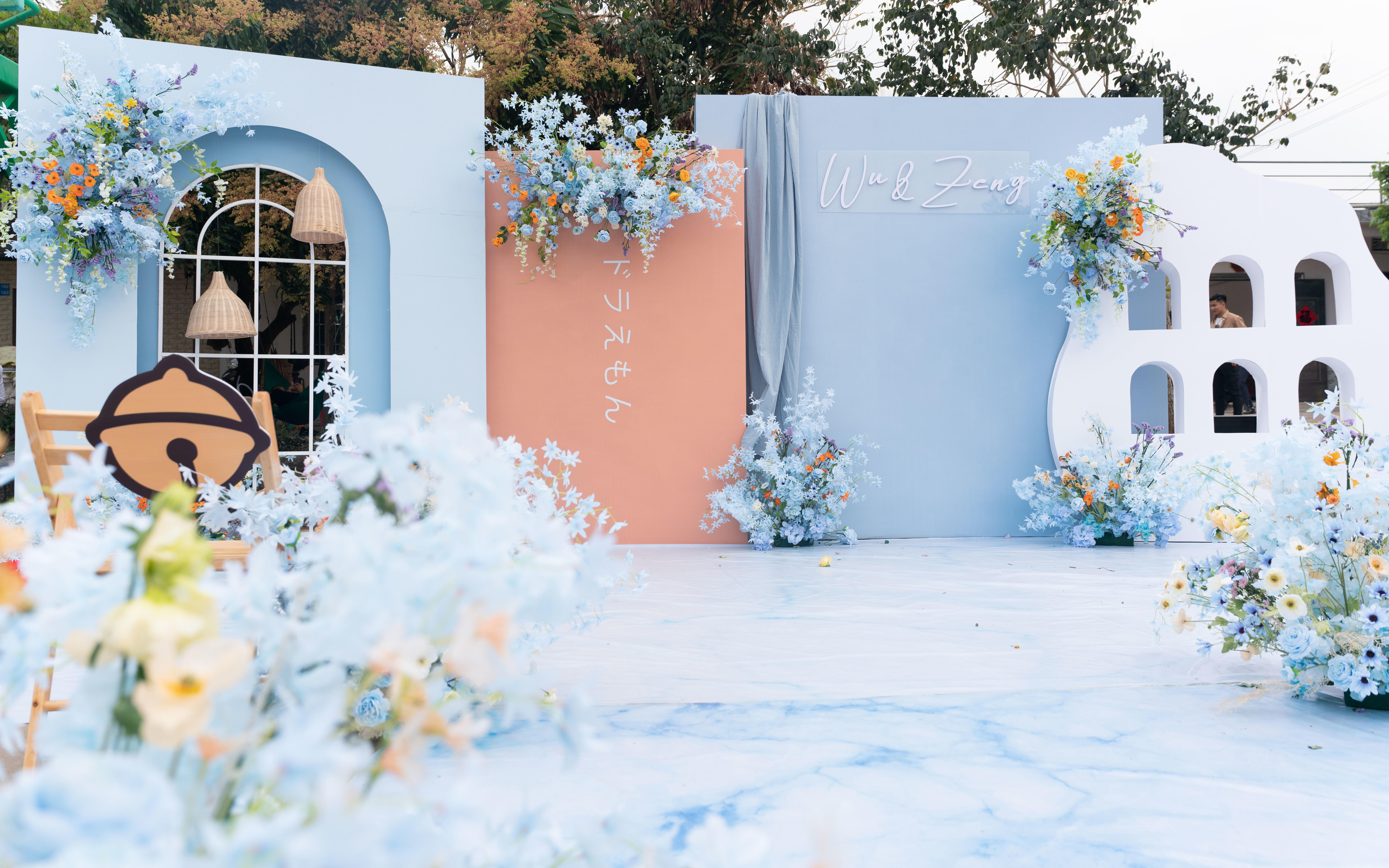 【庭院婚礼】一场在篮球场下的special婚礼