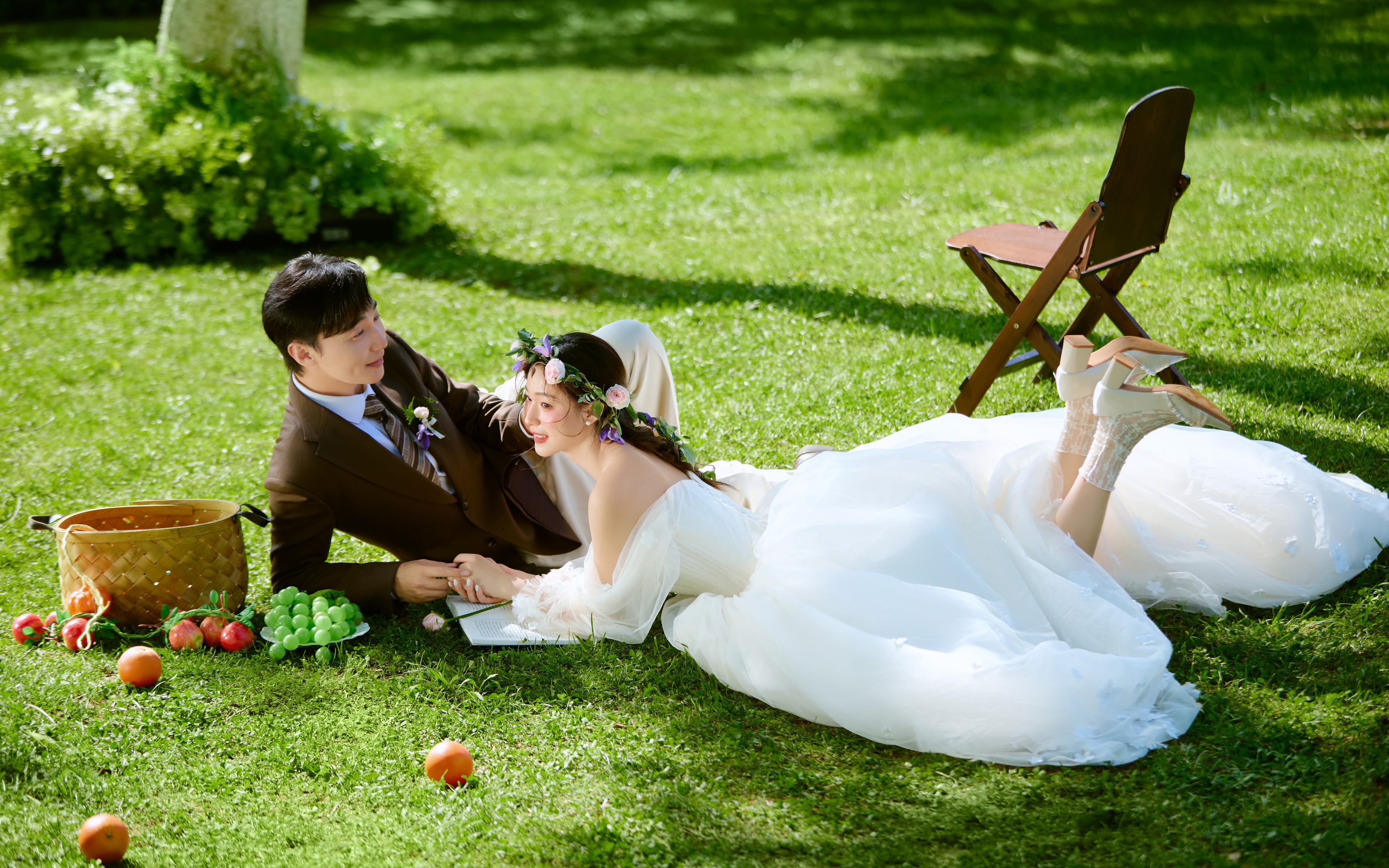 怦然心动🍃夏天就是森系婚纱照的主战场！