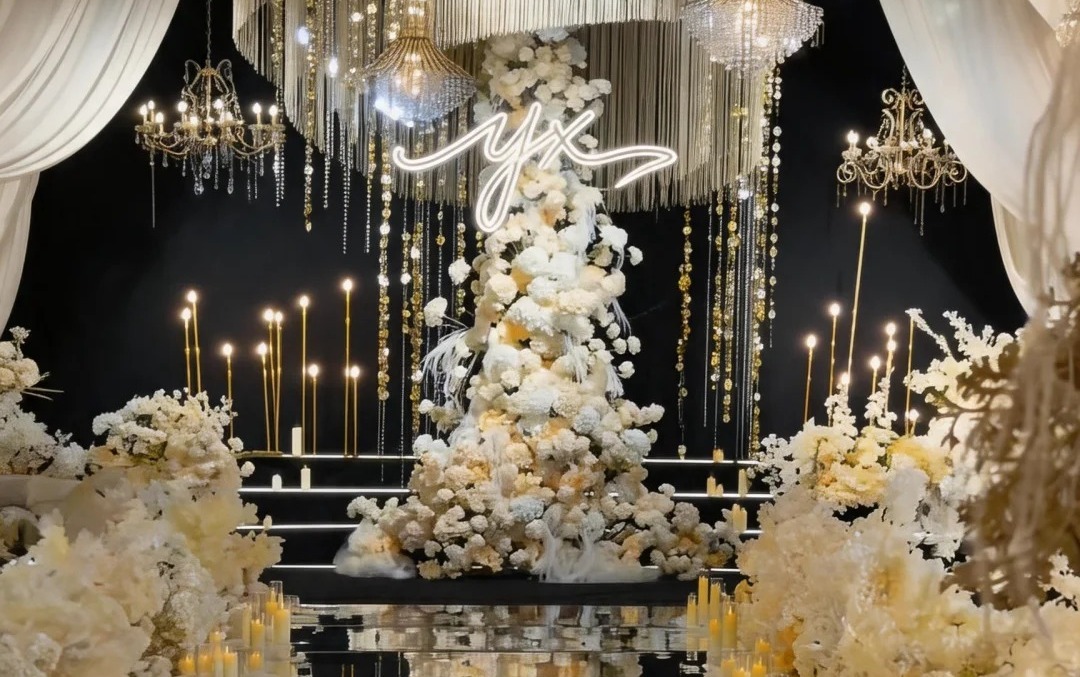 喜橙婚礼|轻奢香槟金水晶婚礼