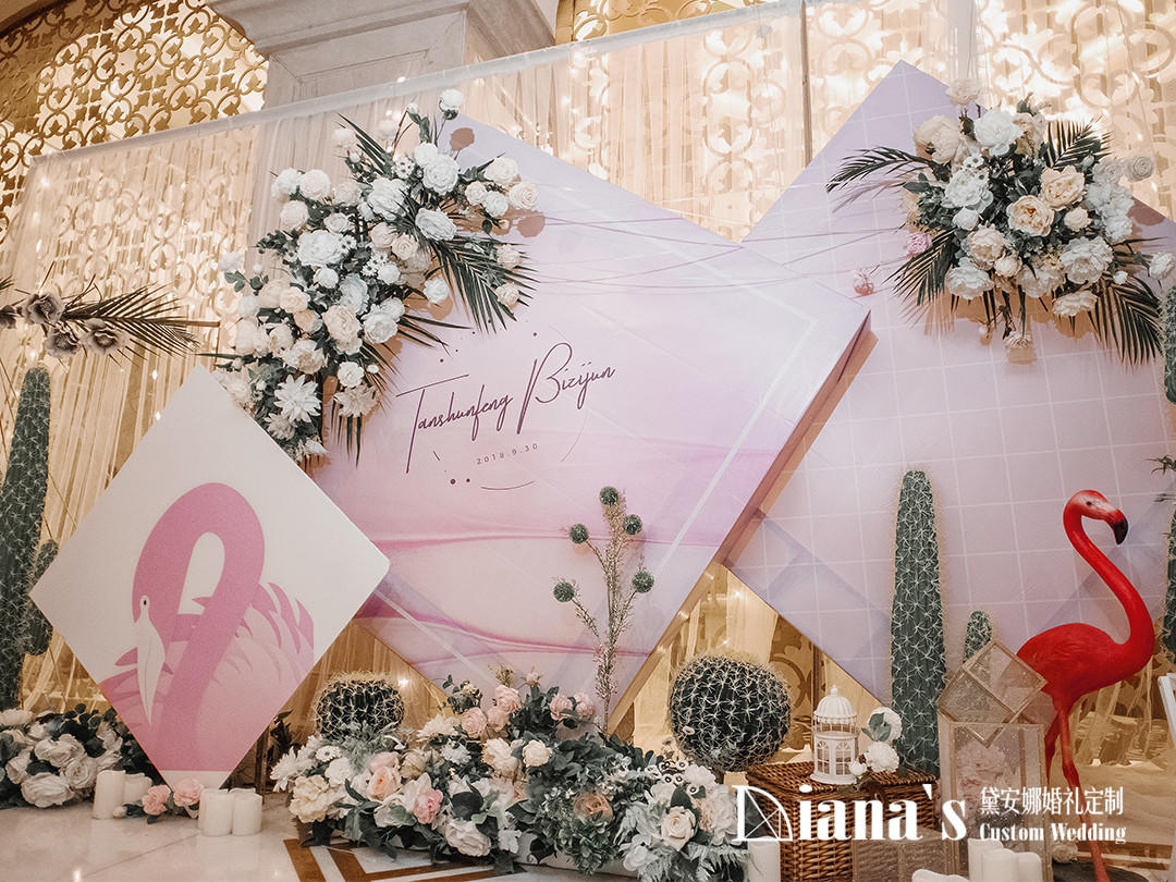 婚礼爆款  ins火烈鸟风