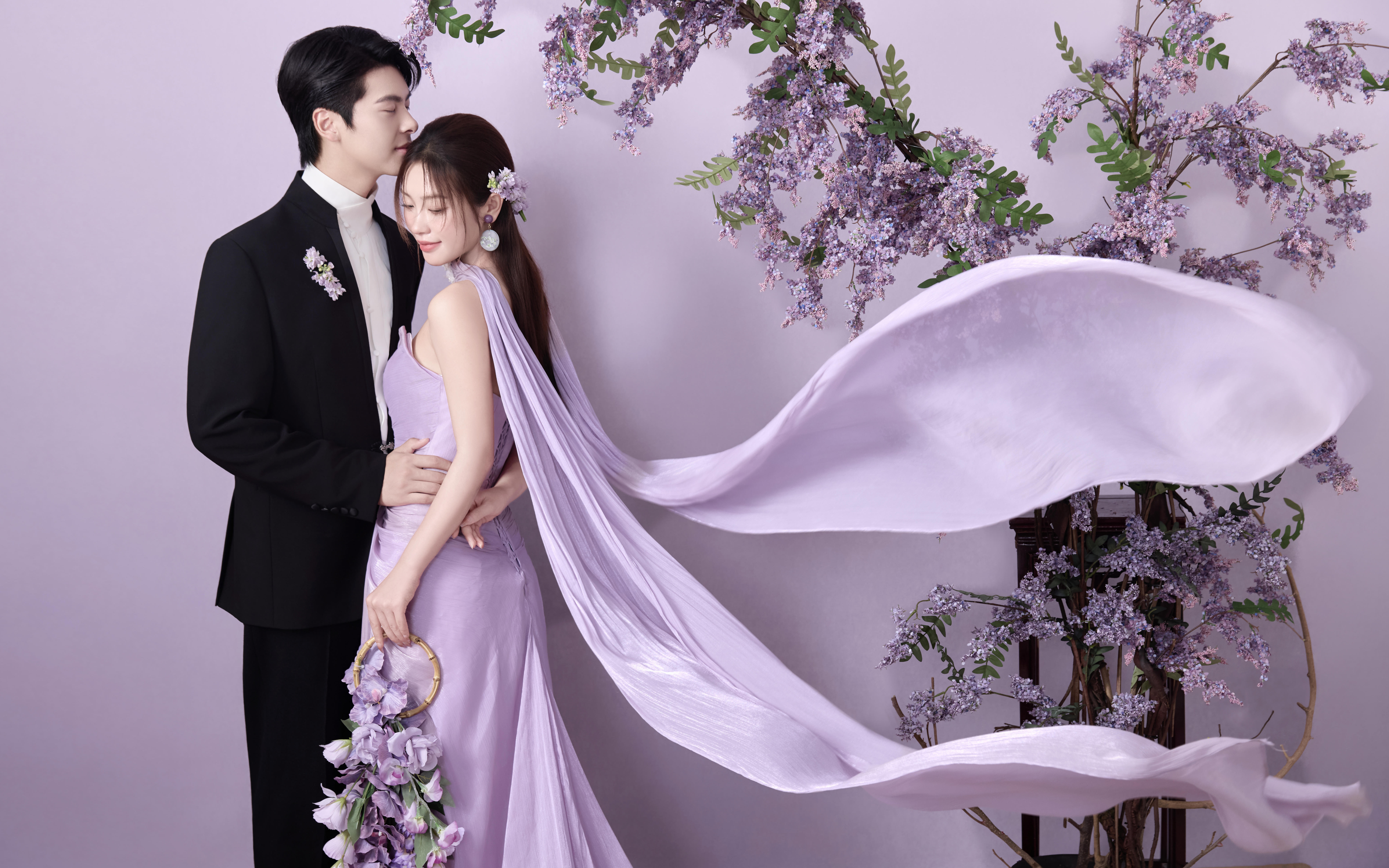 ??紫氣東來｜被這組新中式婚紗照美到窒息