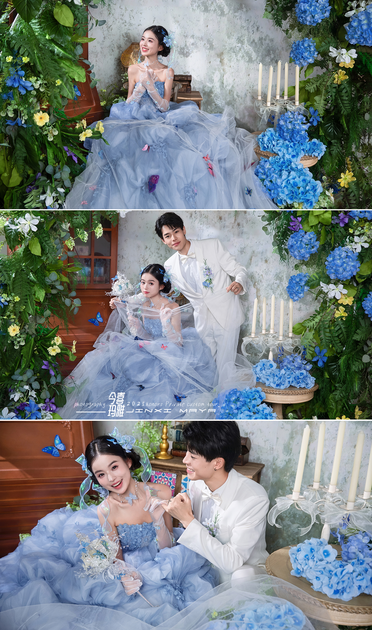 奢华婚纱照+MV一组/服装任选/底片全送