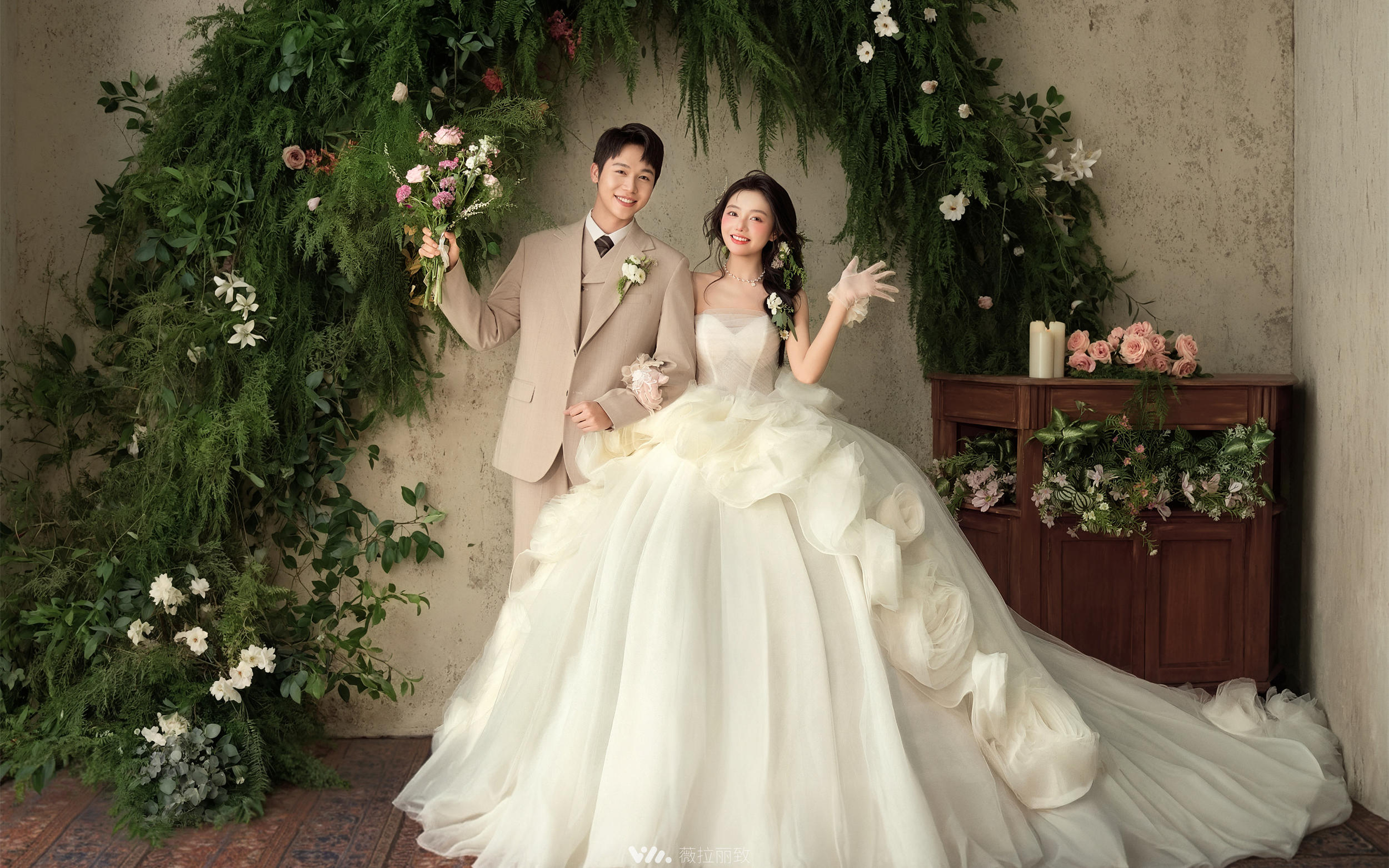 浪漫满屋💐ins博主同款花房婚纱照太甜啦