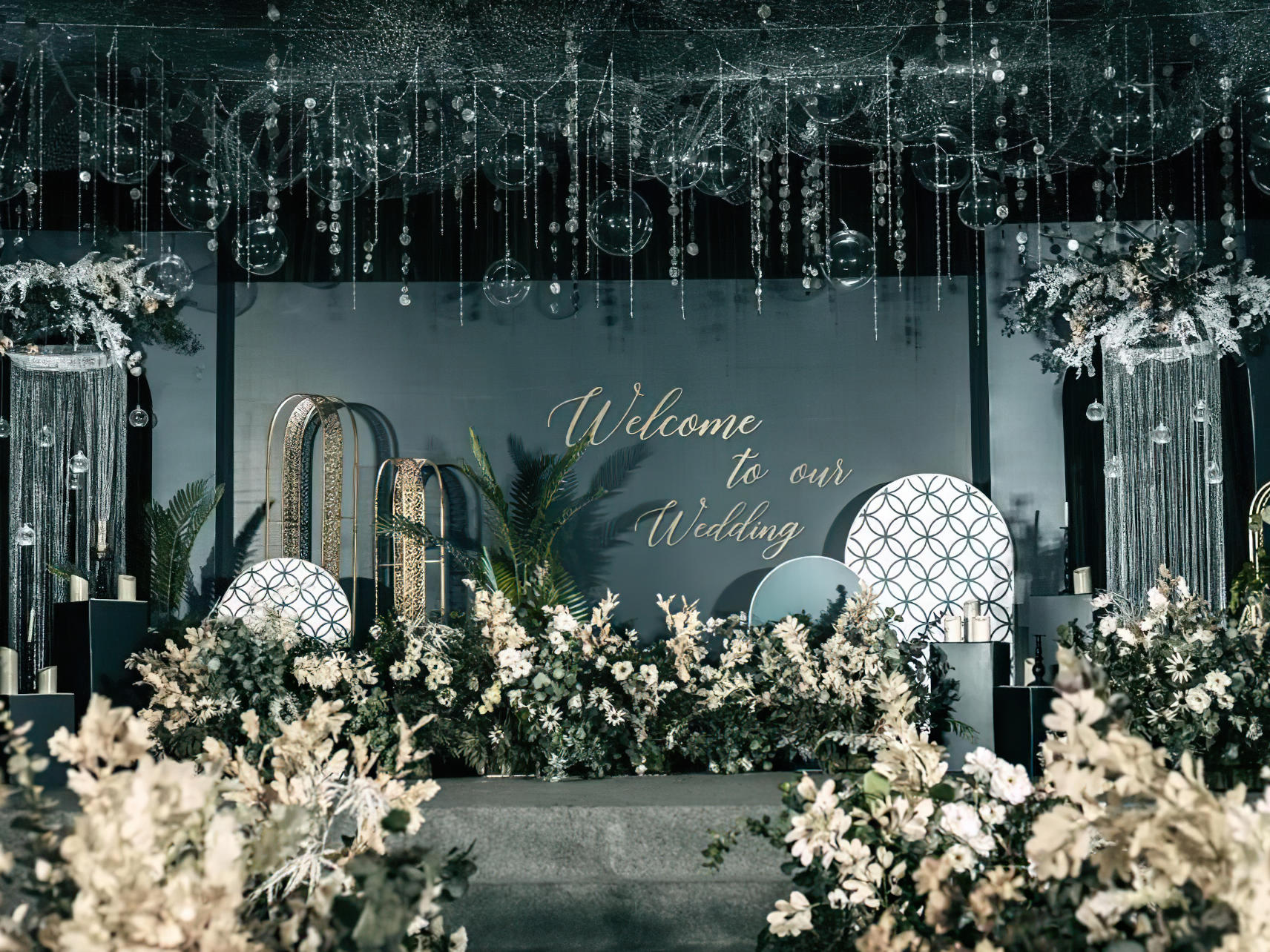 【诺言】#墨绿水晶风婚礼#莘漾