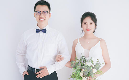 种影像天津|室内韩式小清新婚纱照ins风网红