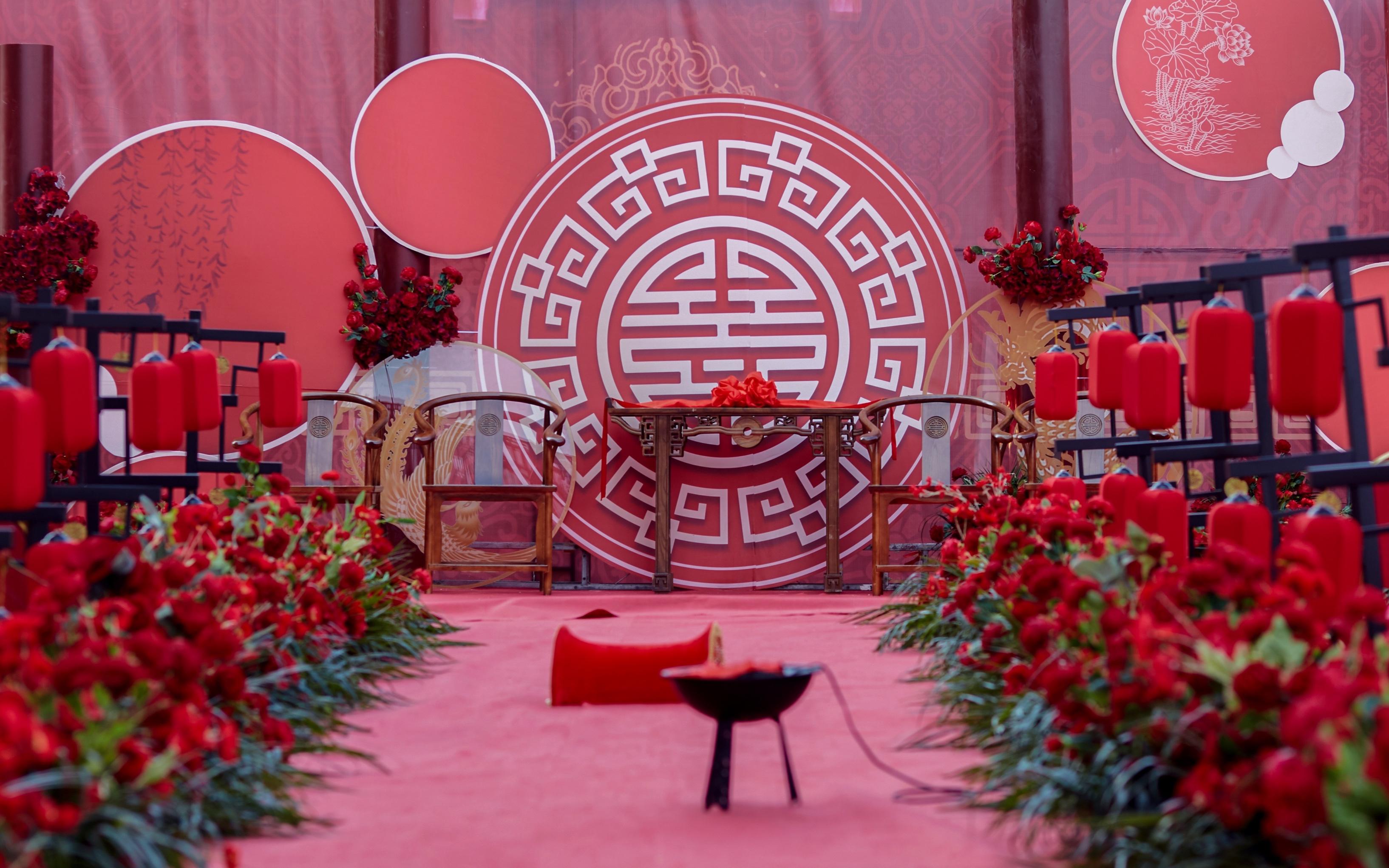 中式婚礼《鸾凤和鸣》送价值4000四大金刚
