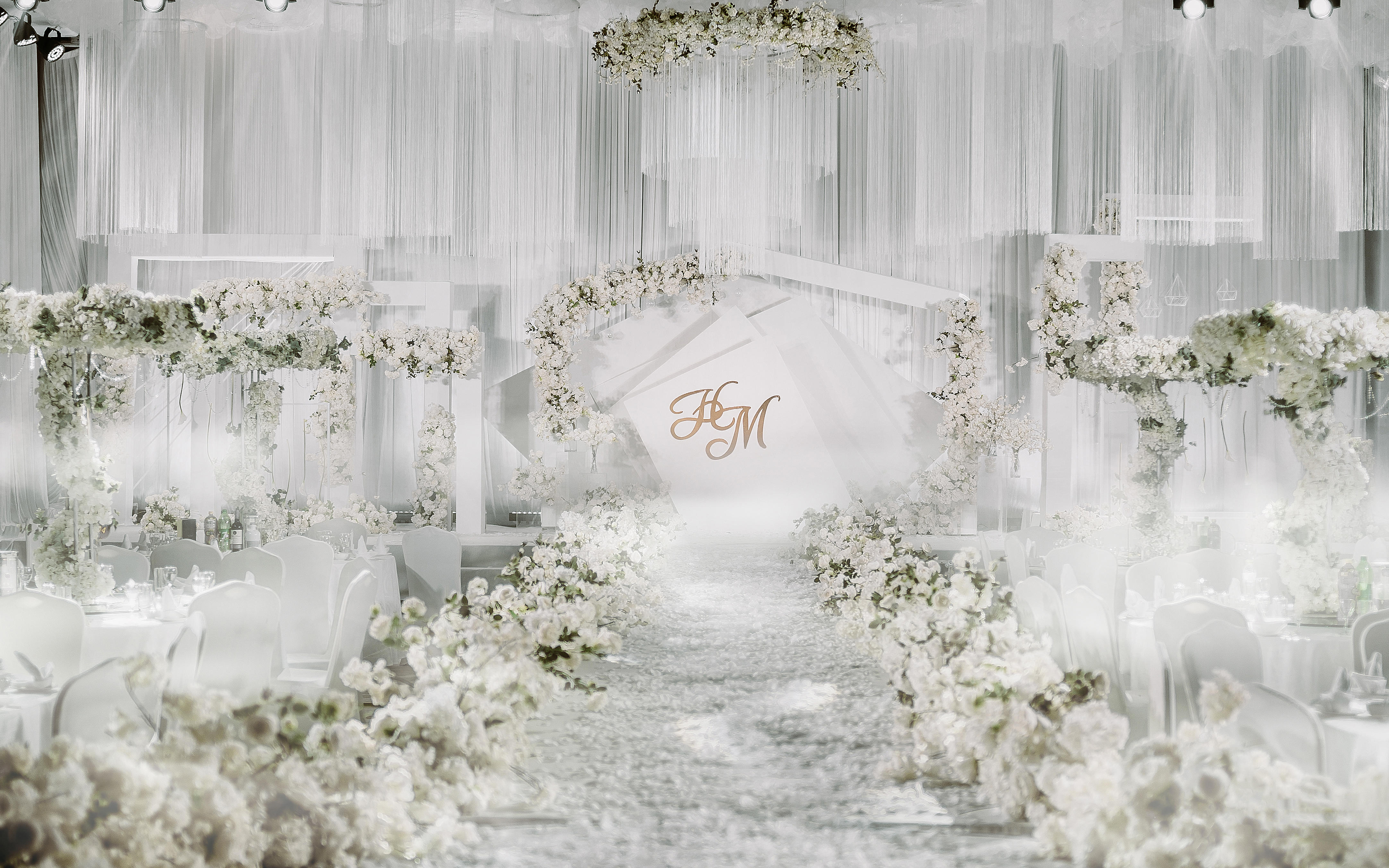 小预算 温馨白绿色系婚礼