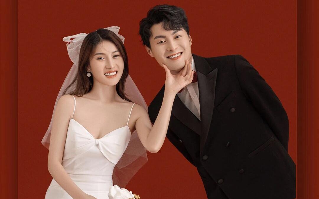 拿捏了，我的红色极简风婚纱照太太太惊艳了 