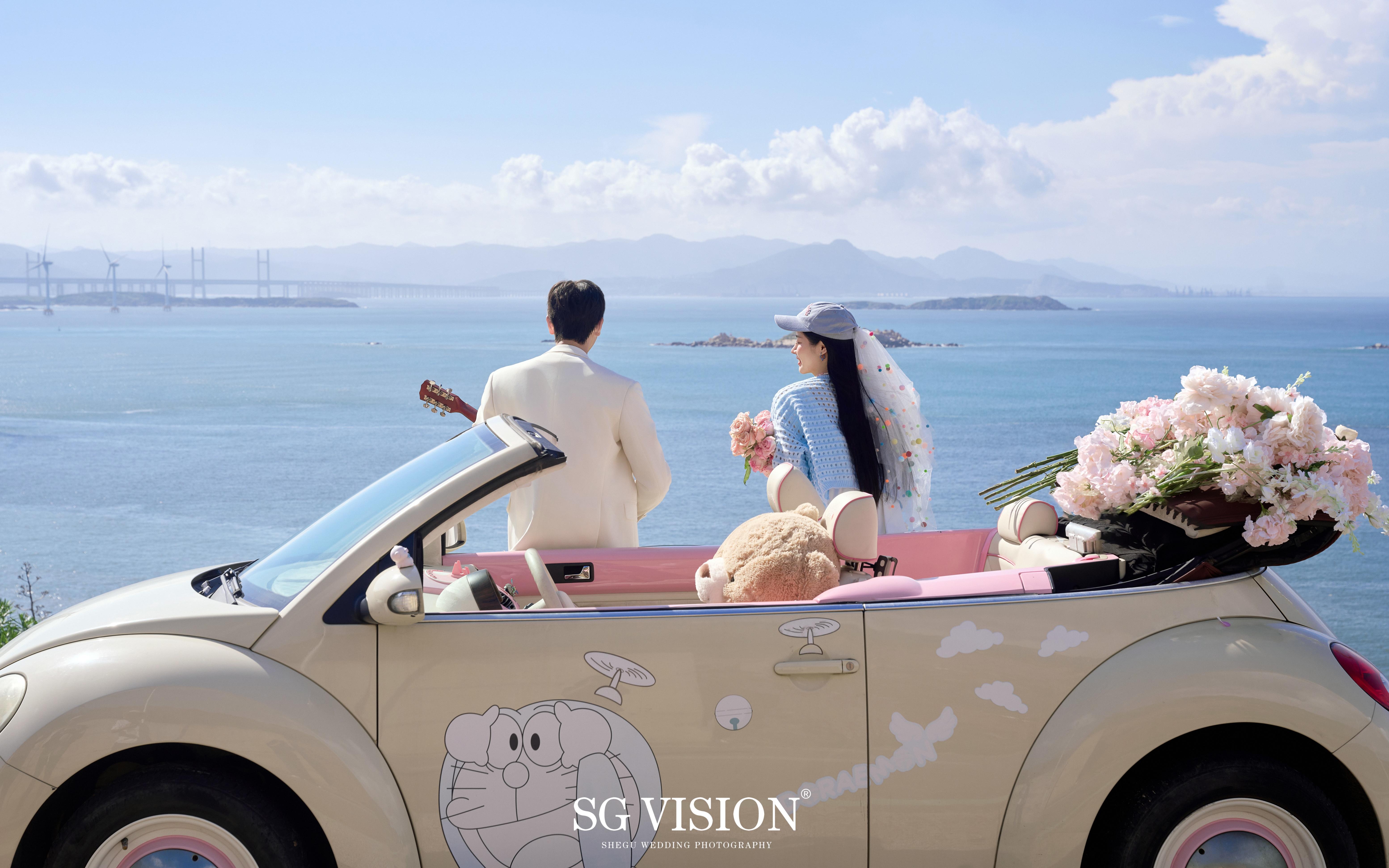 救命‼️在海边把婚纱照🌊拍成了青春电影🎬