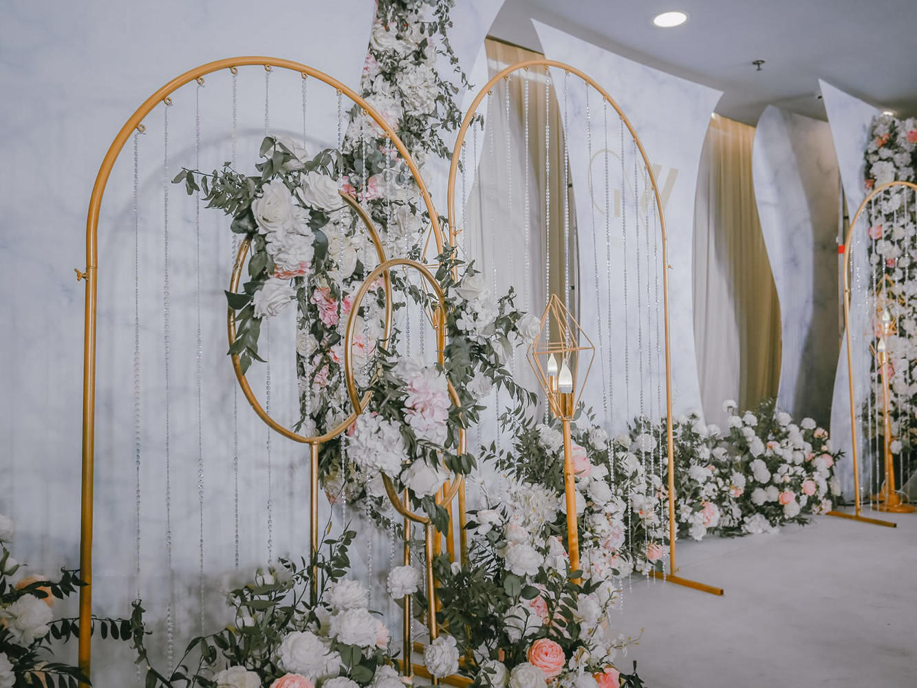 森系大理石简约风小清新主题婚礼