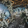 暮野婚礼◆轻奢简约◆初夏白蓝色清爽室内小场地婚礼