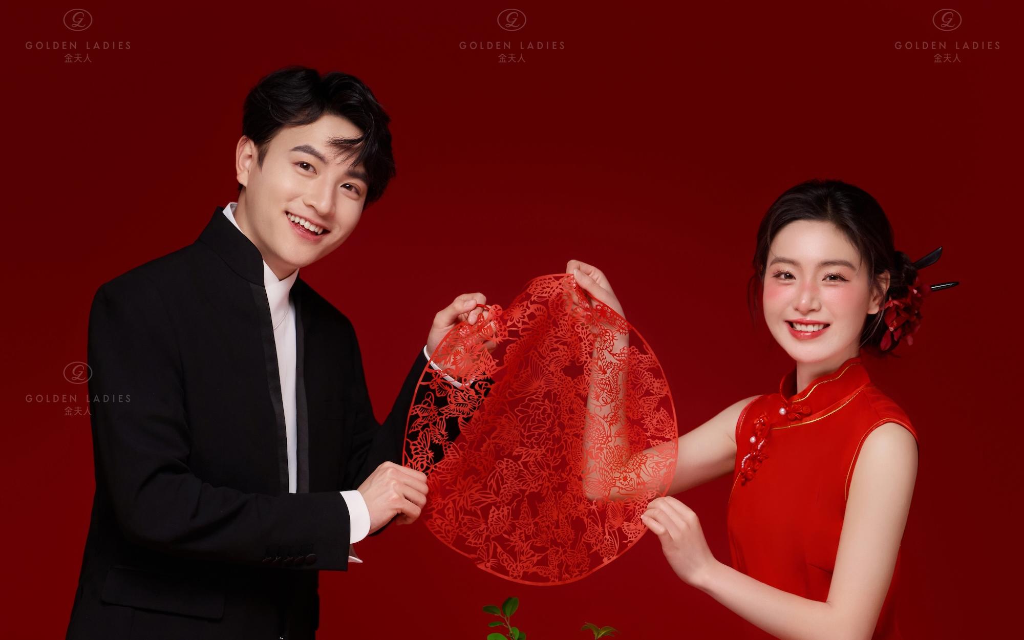 国风婚纱照yyds！旗袍×中山装的复古浪漫💕