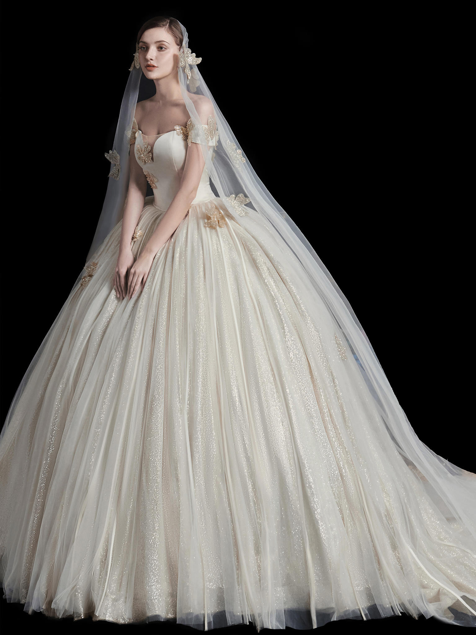 【超值特惠】全包轻奢精品婚纱礼服6件套