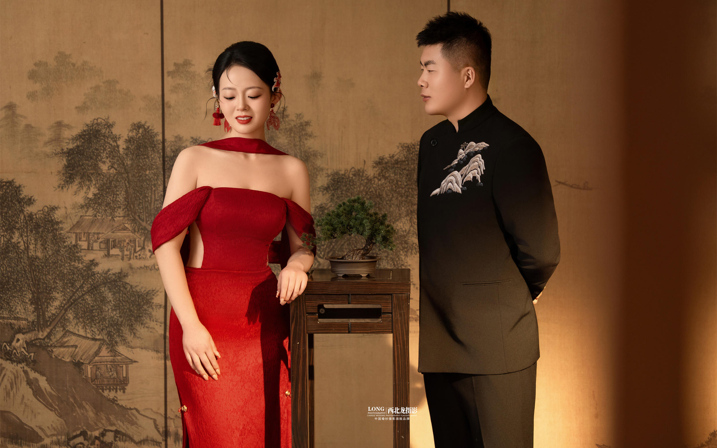 东方美学🏮富贵千金感新中式婚纱照