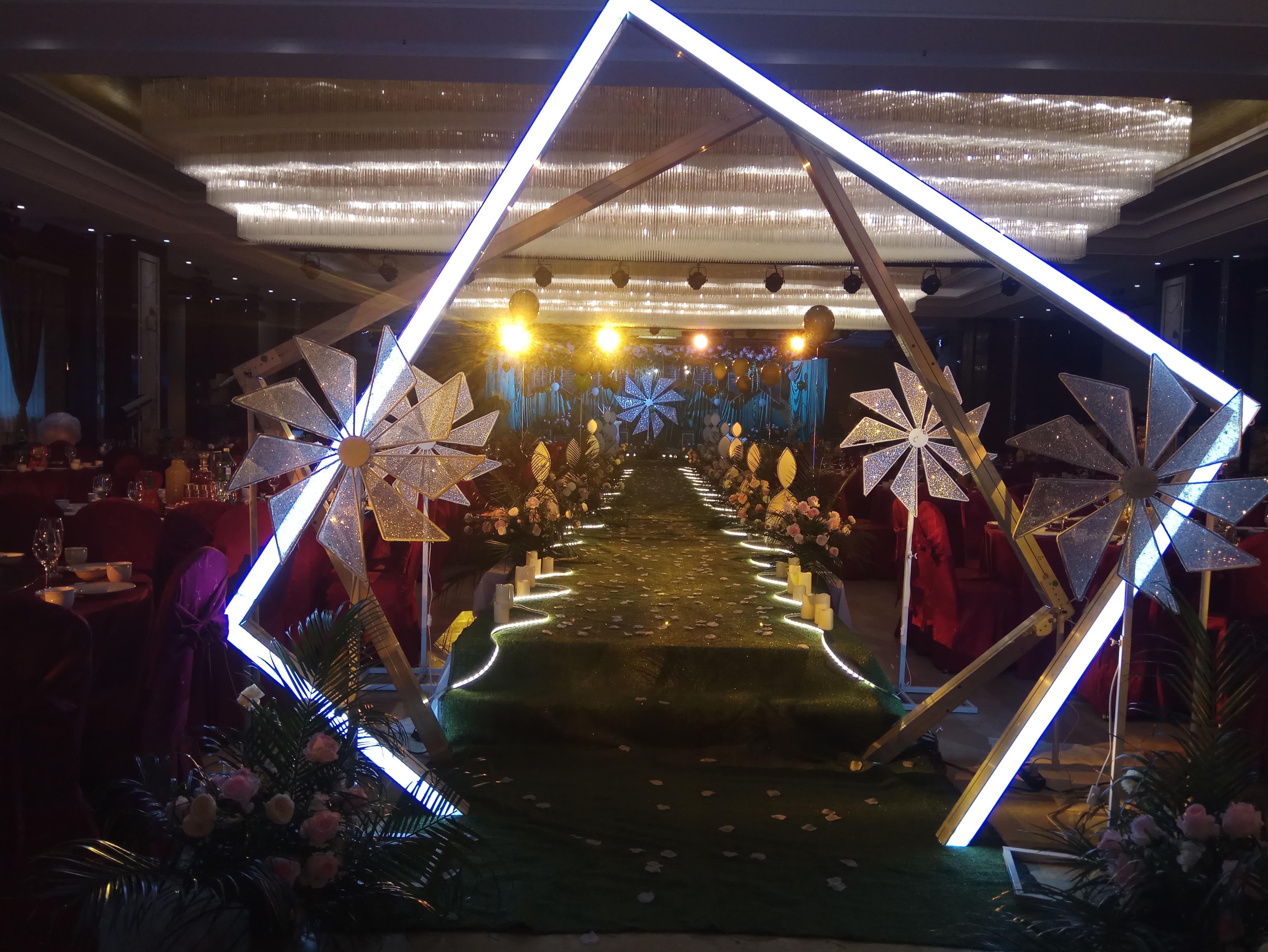 店森系现场  红泉大酒店婚礼布场