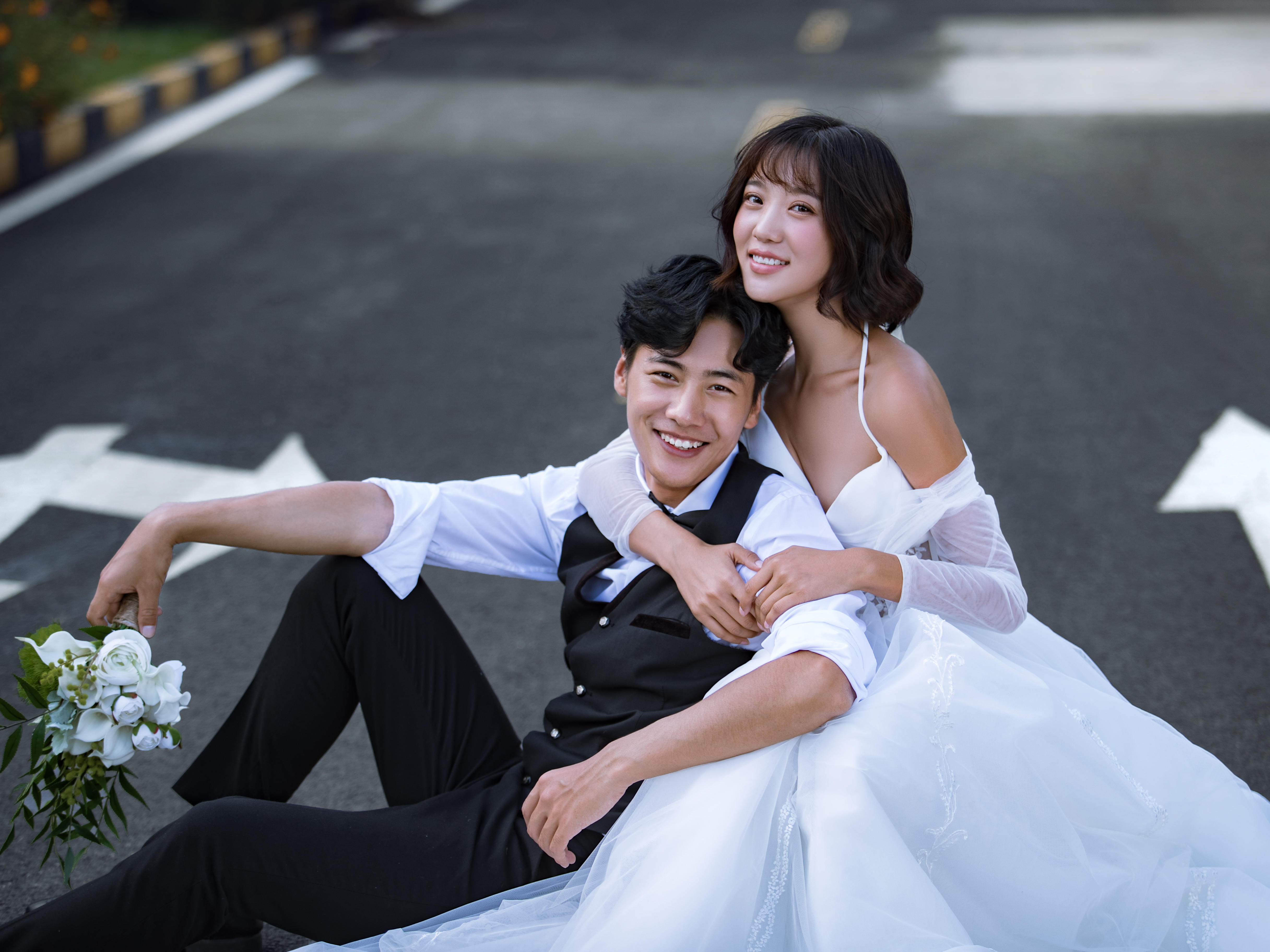 婚纱照包头_包头过长图片
