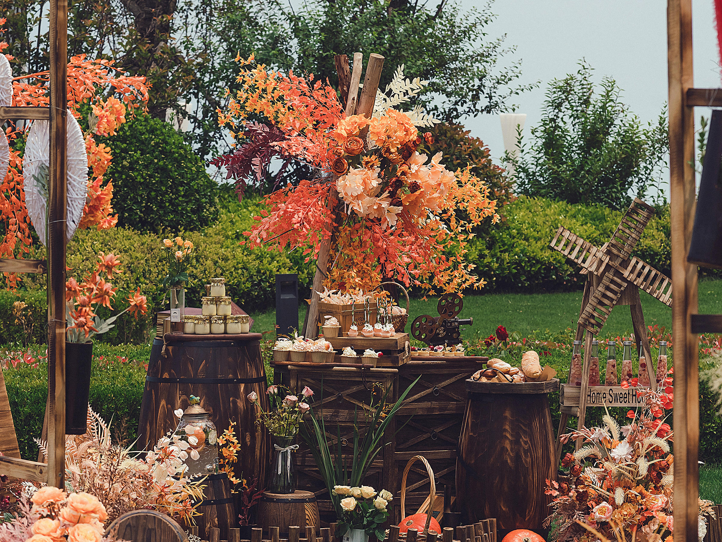 【Warm orange】复古精致户外红色系现场