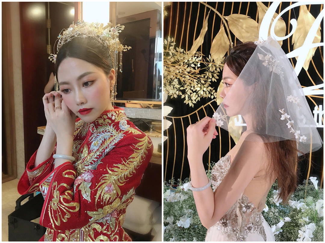 全场任选+市内午宴新娘跟妆套餐送男士西服免租