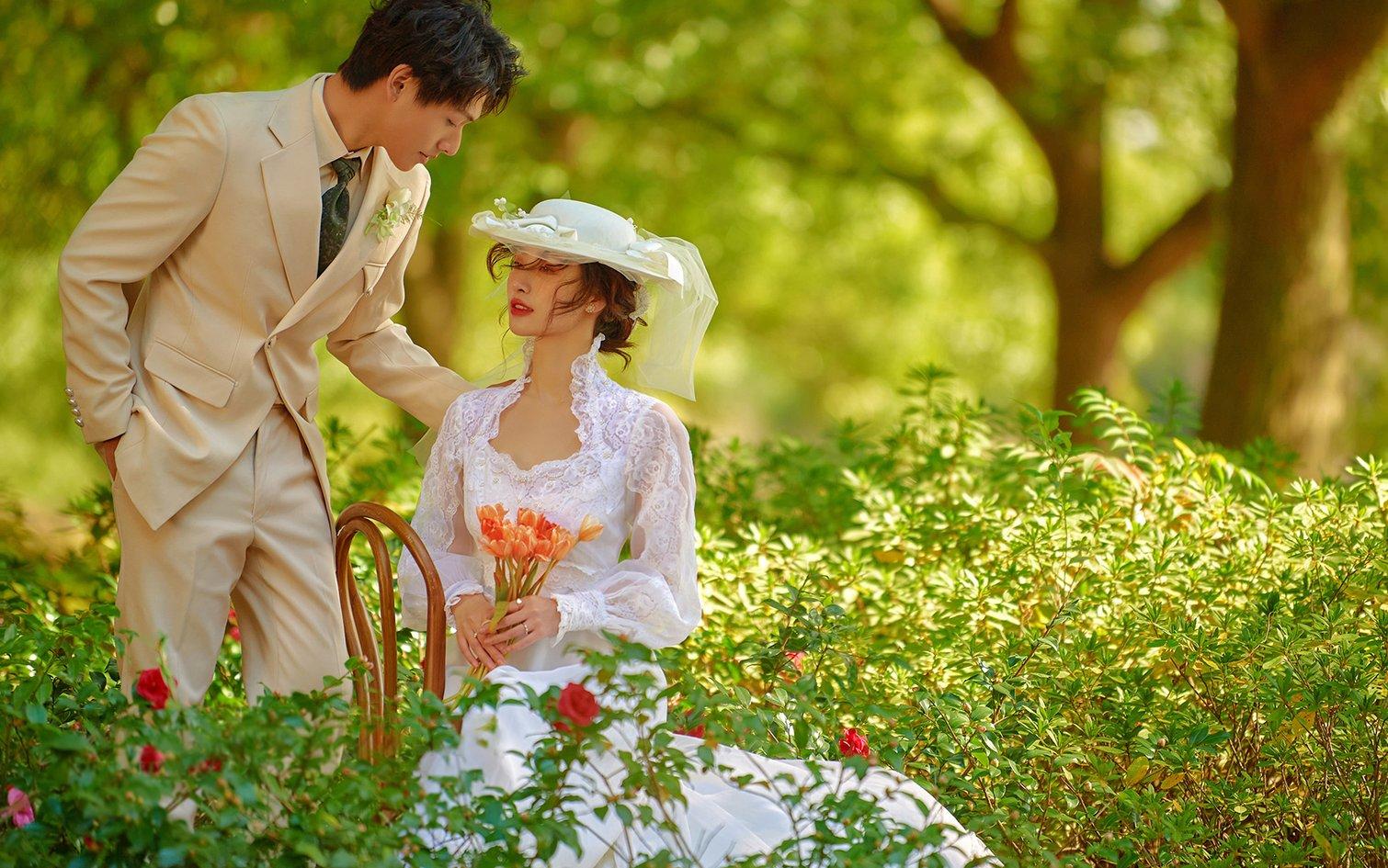 【梵希視覺】永遠沉醉于法式森系婚紗照