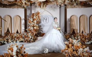 【汐婚礼】1w+舞台吊顶深香槟韩式婚礼